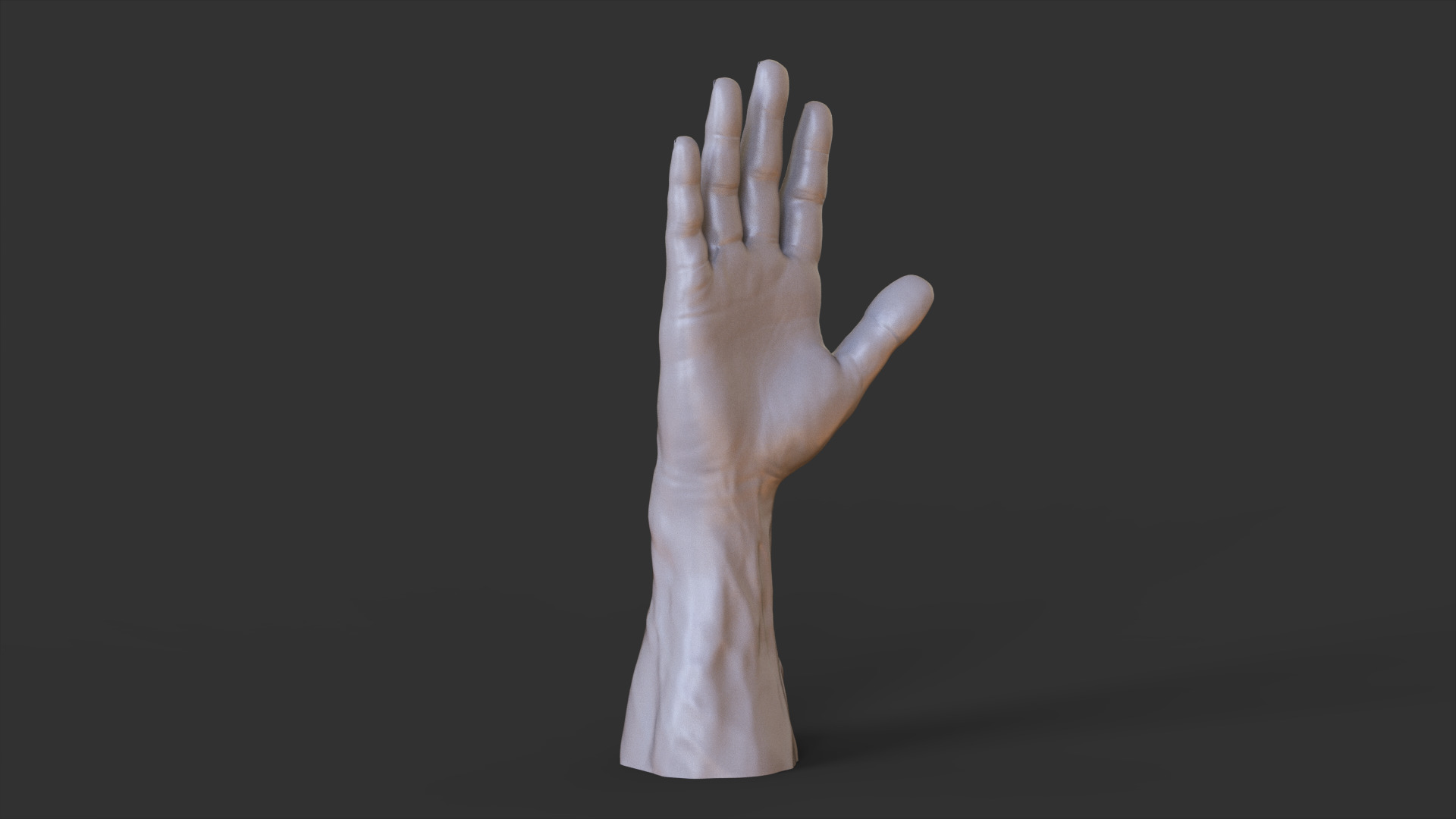 Male Hand Pose 3D print model_10