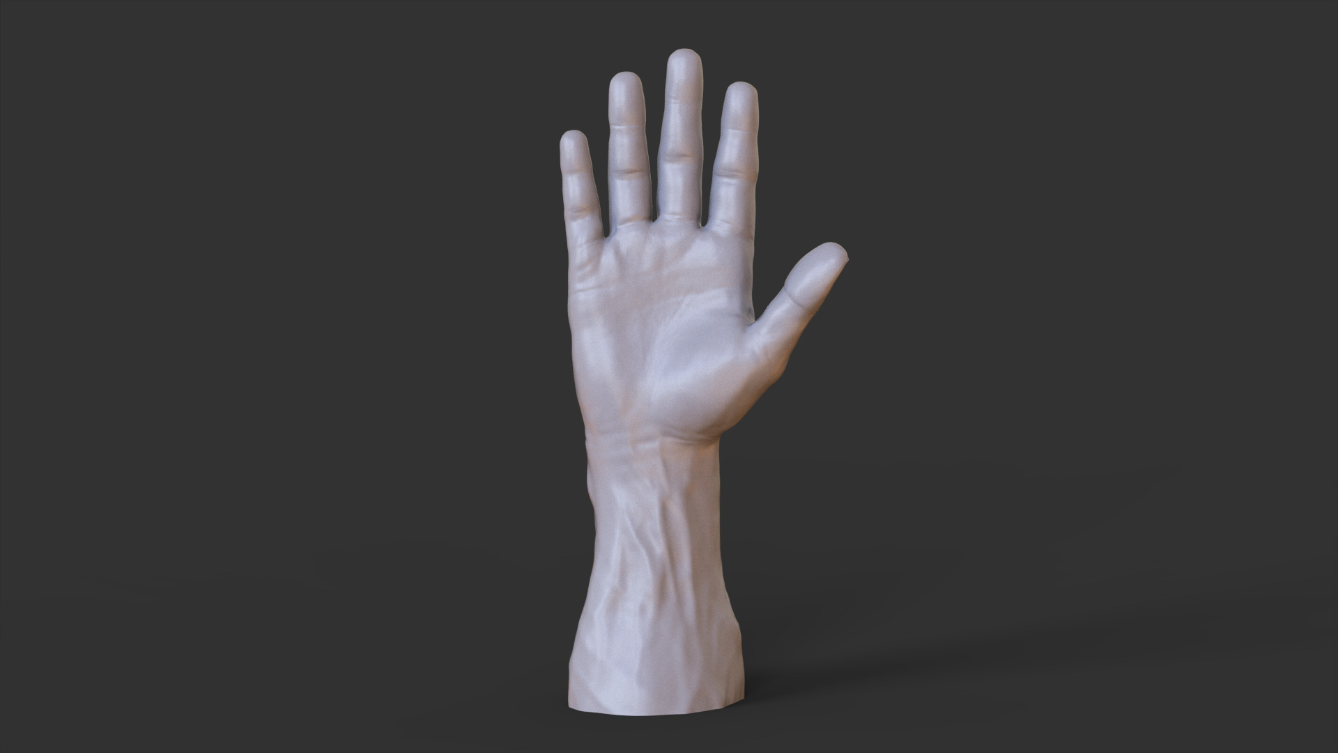 Male Hand Pose 3D print model_3