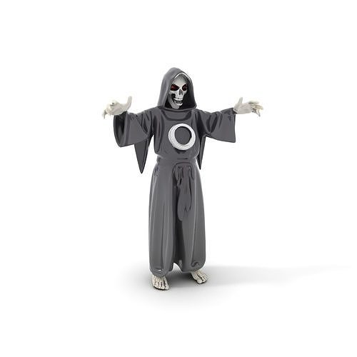 Skeleton Sorcerer Character Model Rigged and Animated Low-poly 3D model