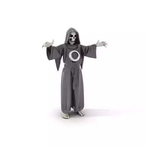 Skeleton Sorcerer Character Model Rigged and Animated