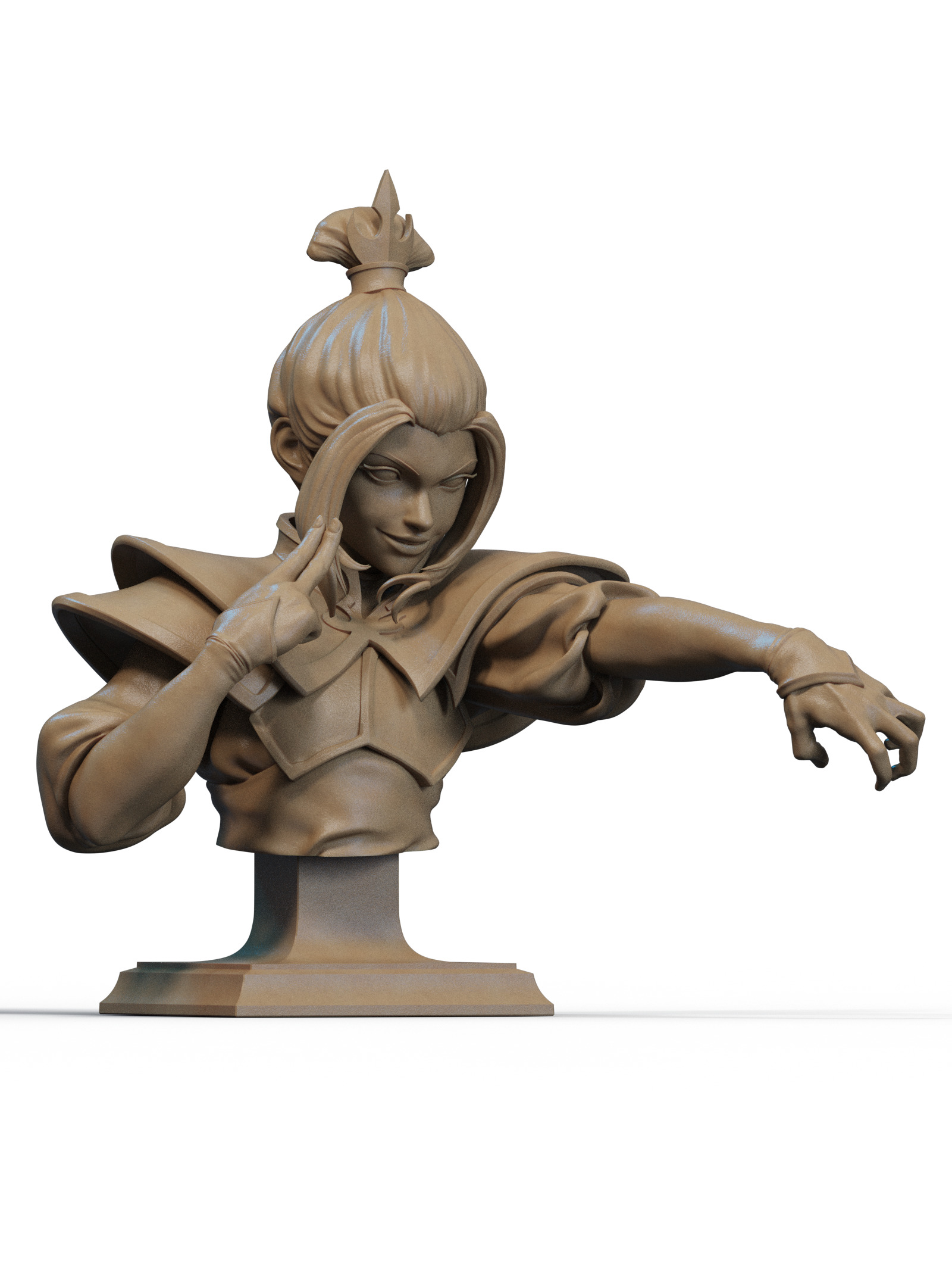 Azula Bust 3D Print 3D print model_1