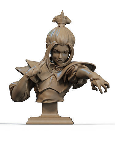 Azula Bust 3D Print 3D print model