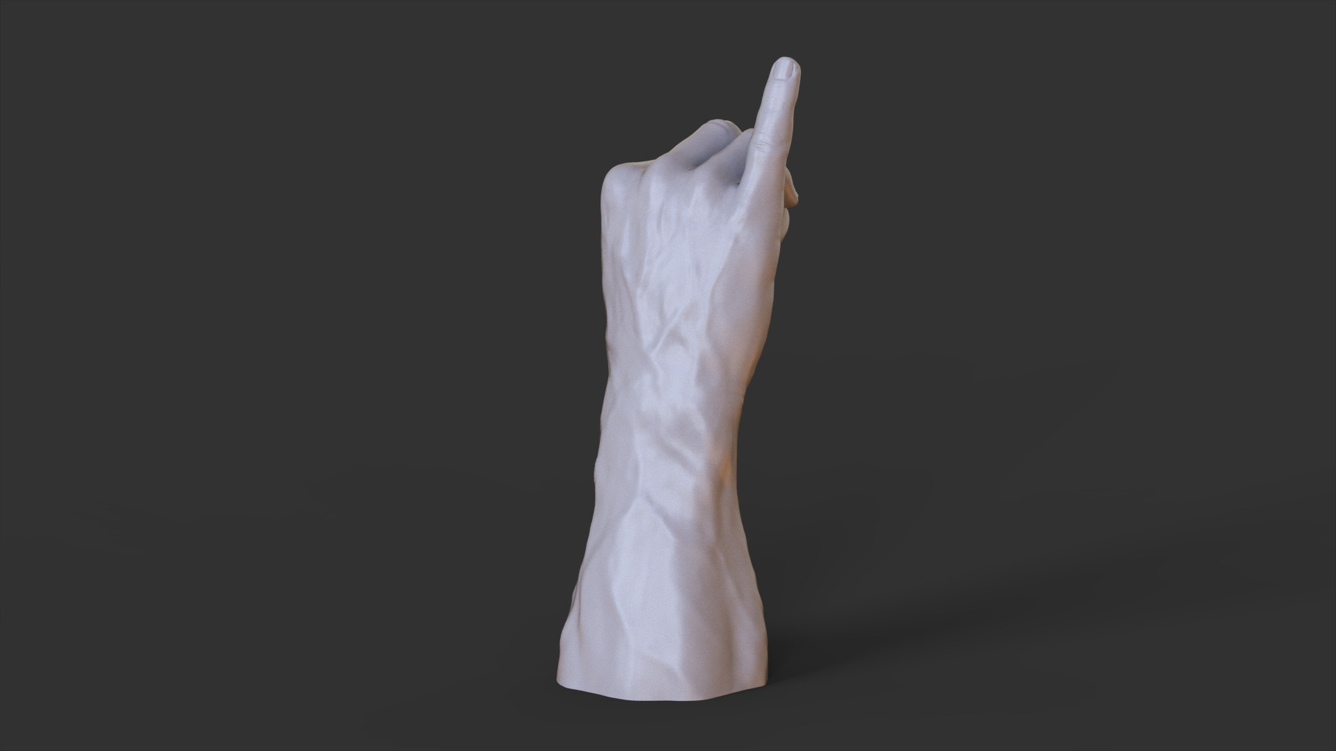 Male Hand Pose 3D print model_8