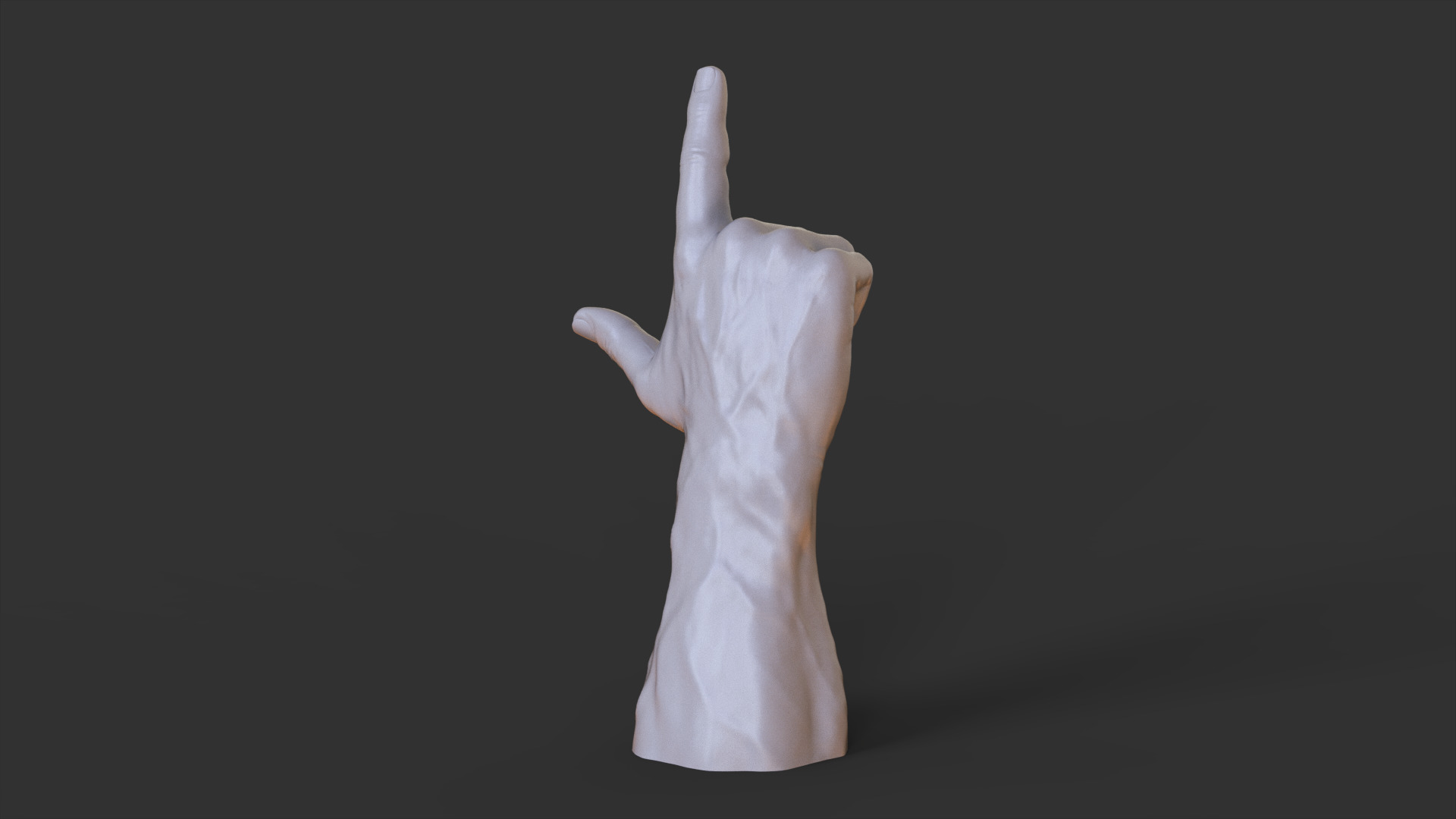 Male Hand Pose 3D print model_8