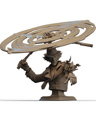 Inspector Gadget Bust 3D Print 3D print model