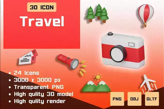 Tarvel - 3D Icon pack