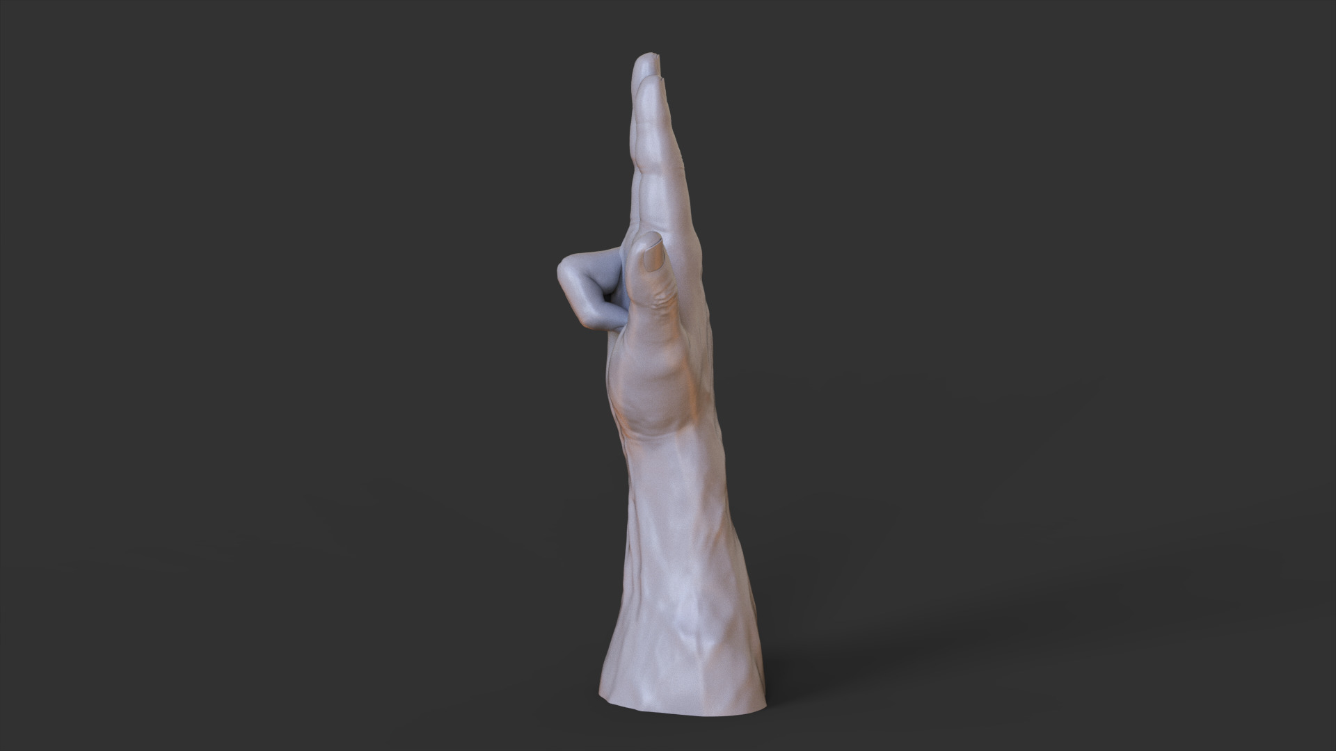 Male Hand Pose 3D print model_5