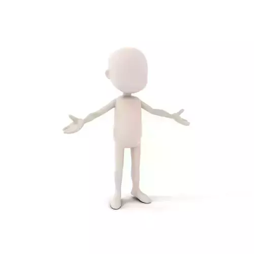 Simple Stylized Character Rigged and Animated