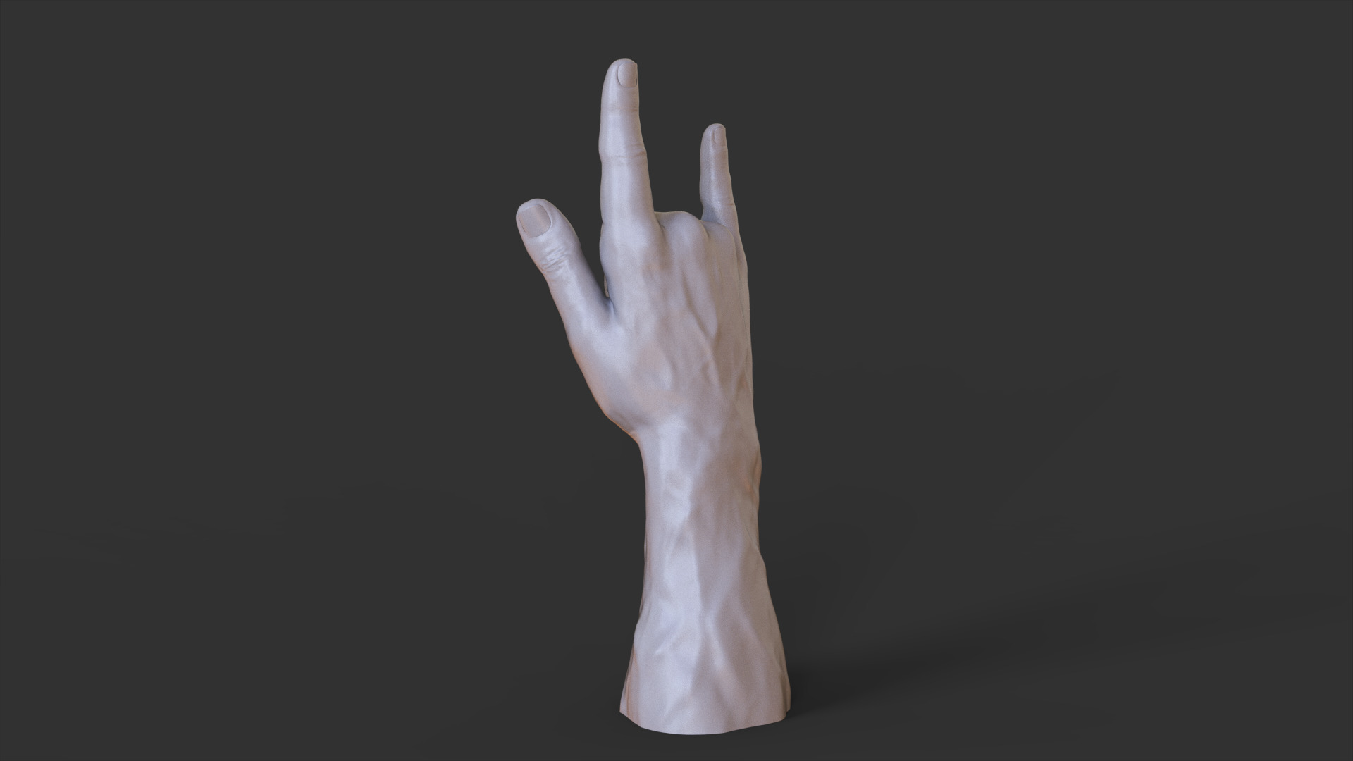 Male Hand Pose 3D print model_6