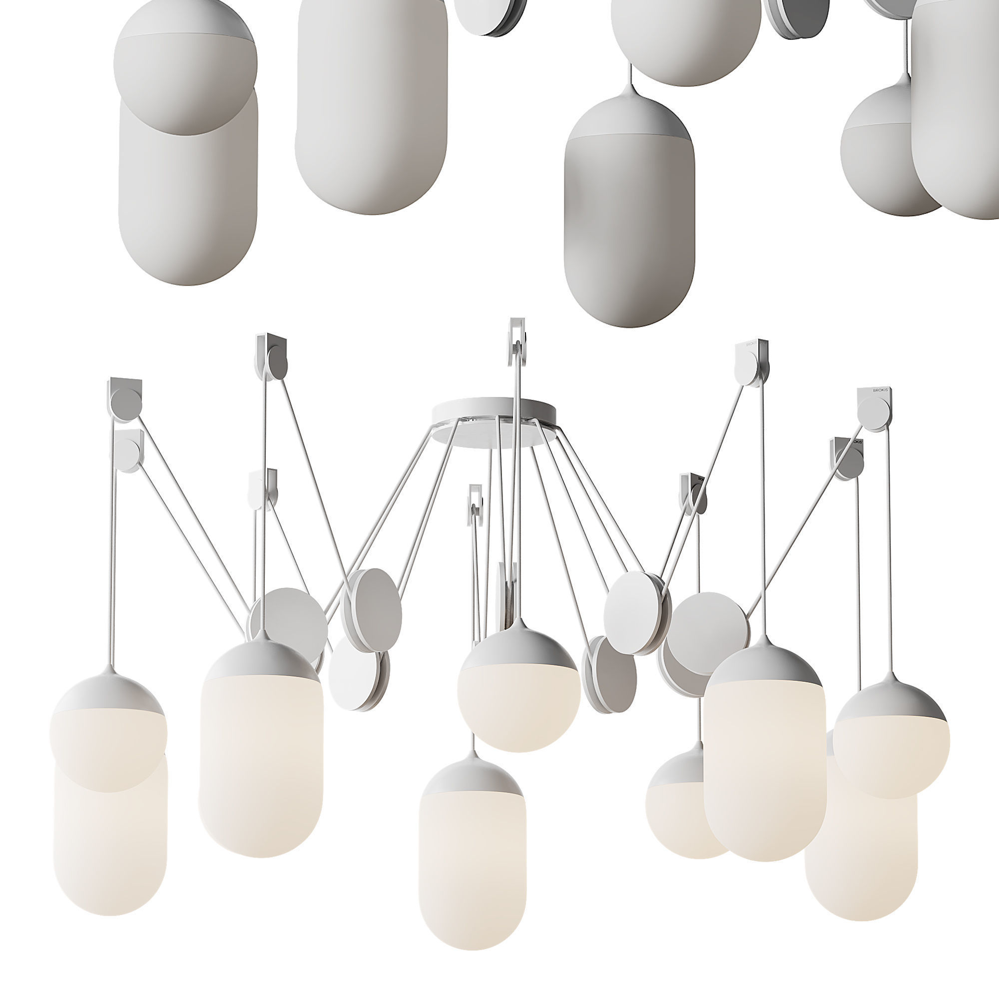 Planets light 3D model_7