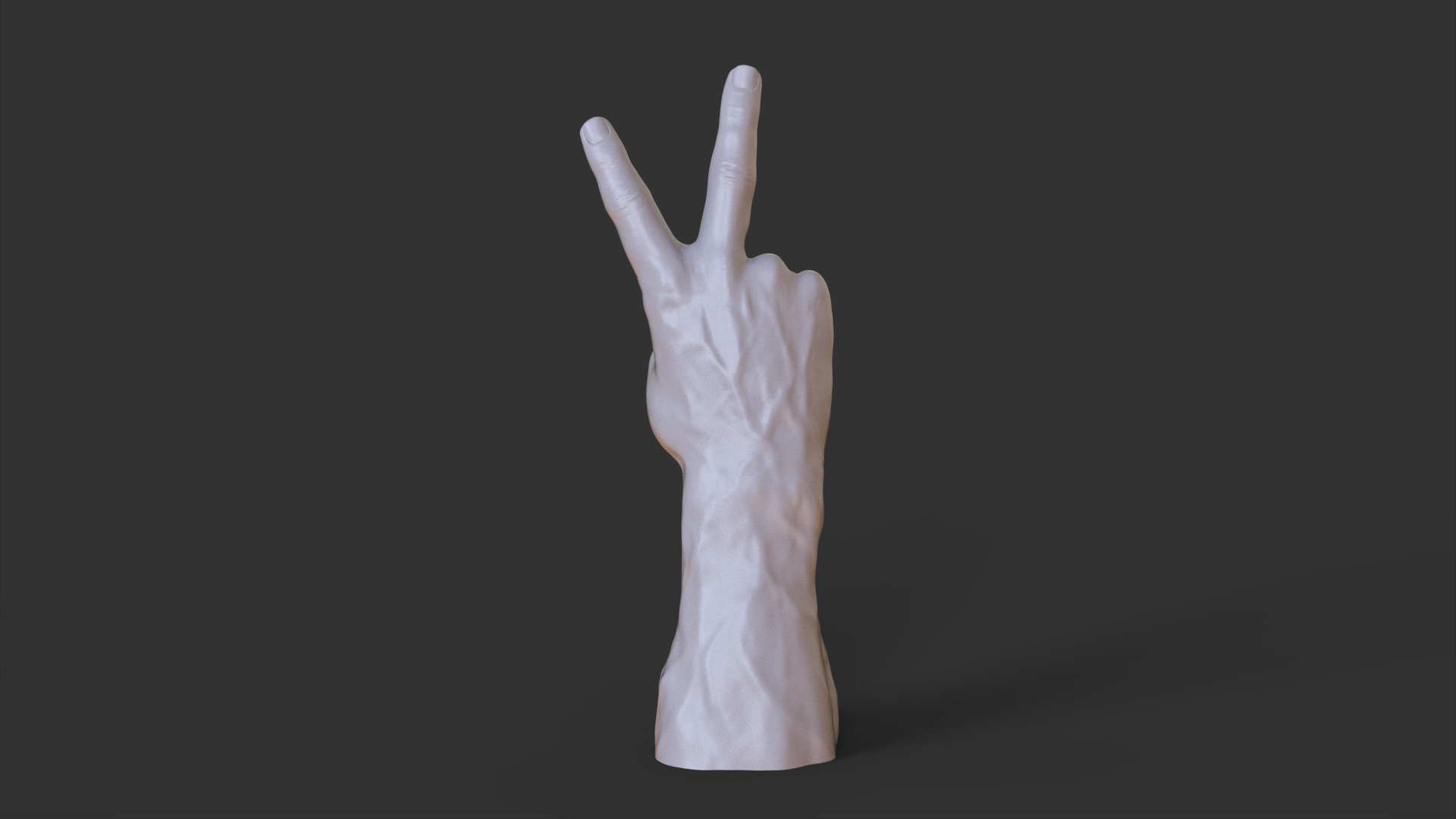 Male Hand Pose 3D print model_7