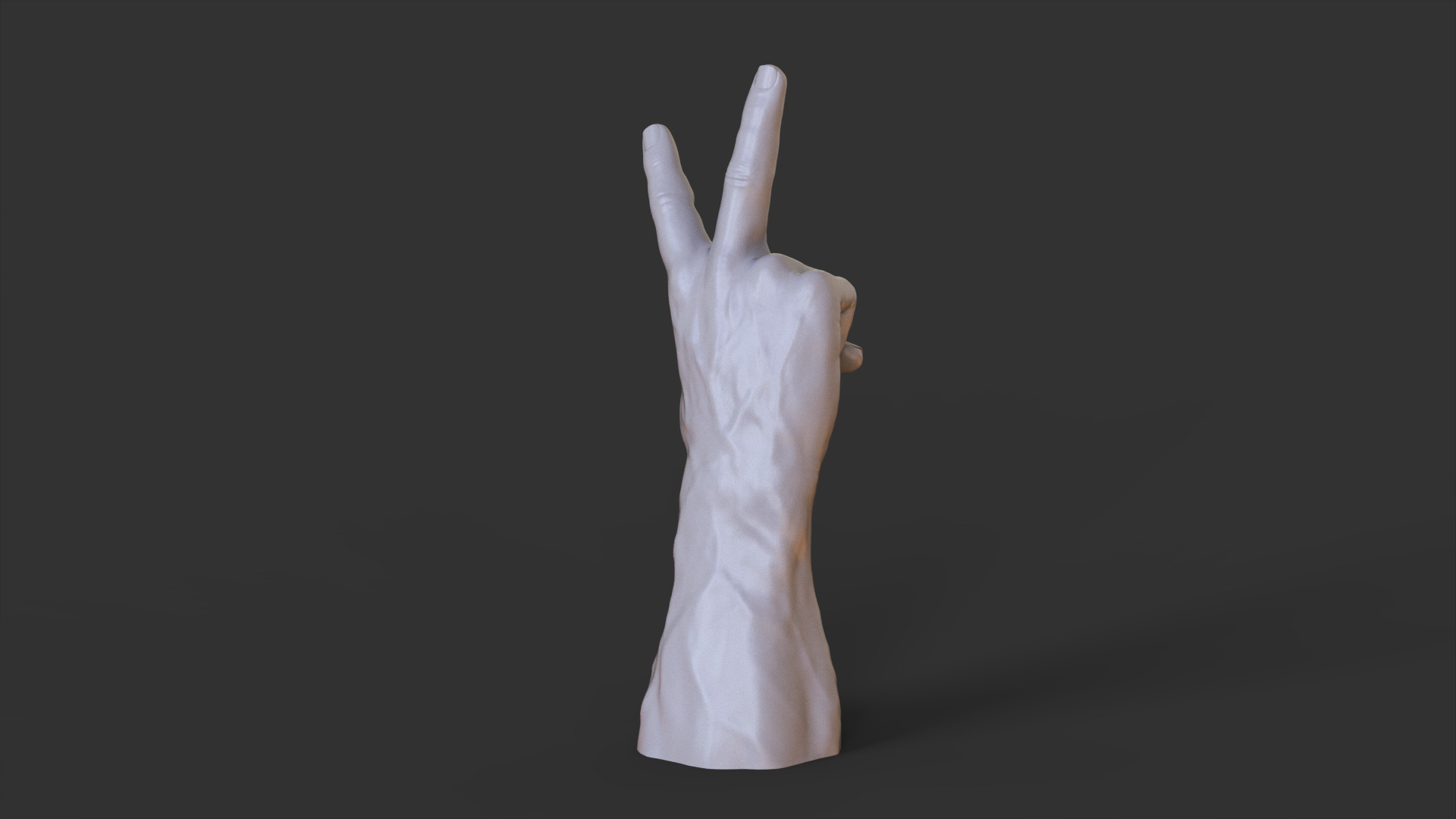 Male Hand Pose 3D print model_8