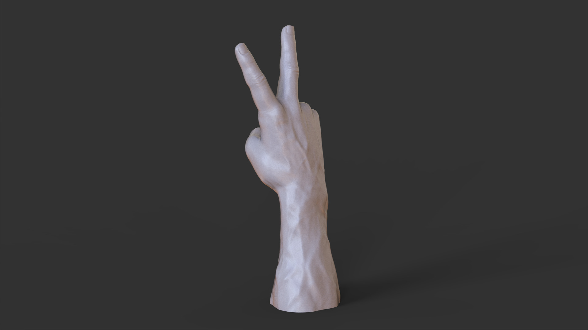 Male Hand Pose 3D print model_6