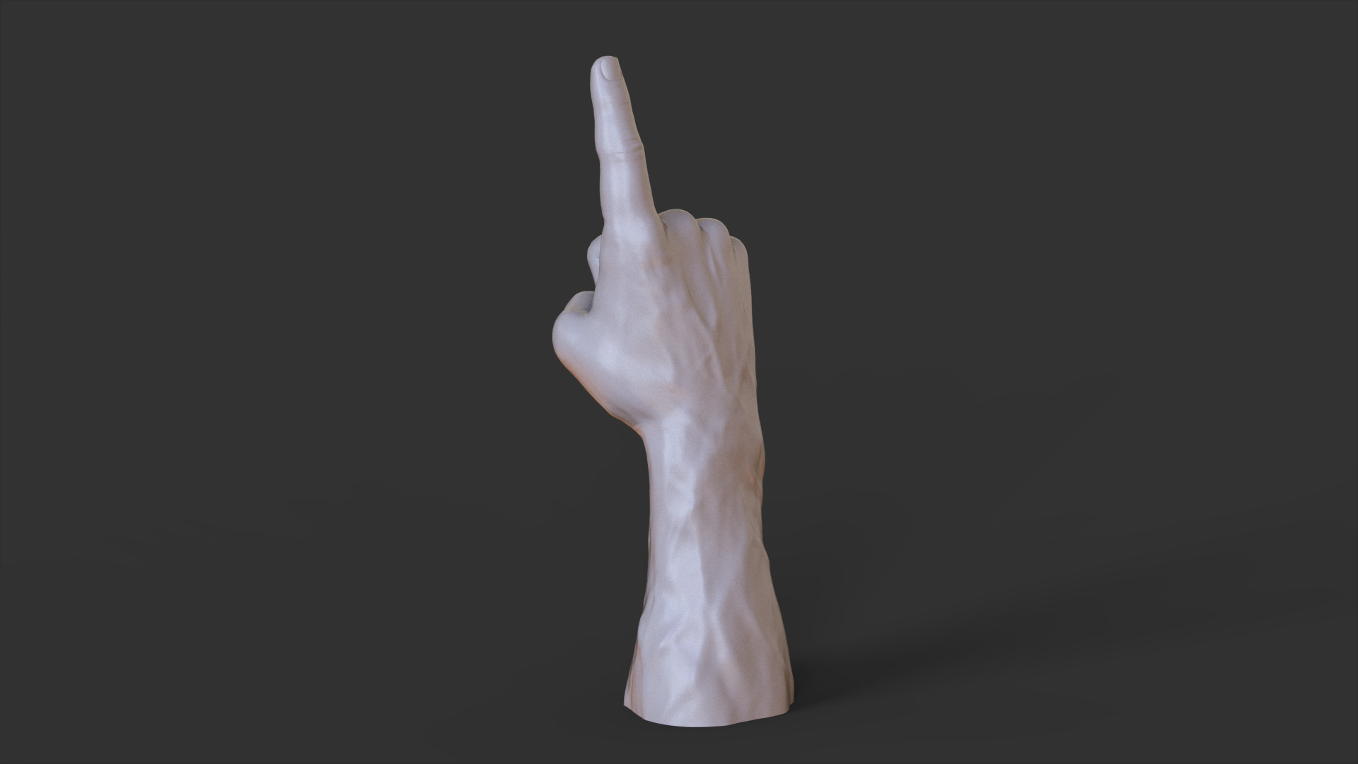 Male Hand Pose 3D print model_6