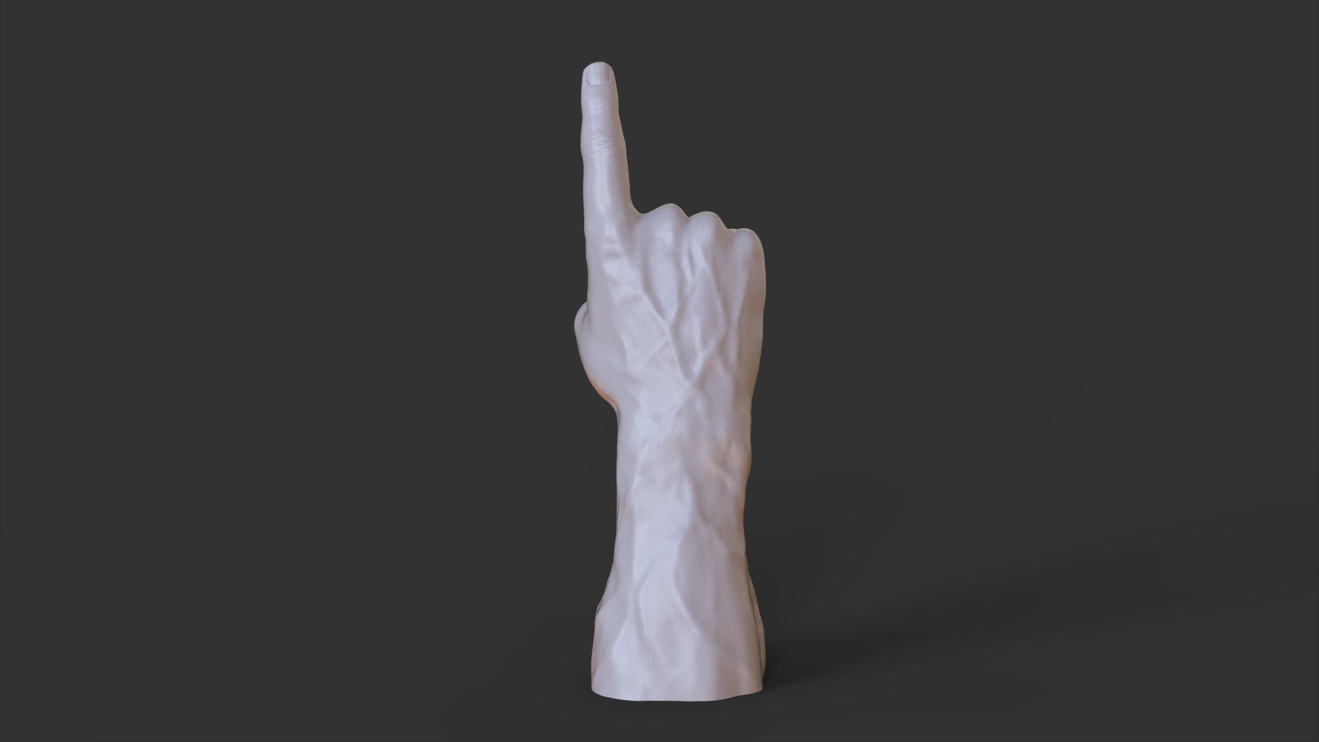 Male Hand Pose 3D print model_7