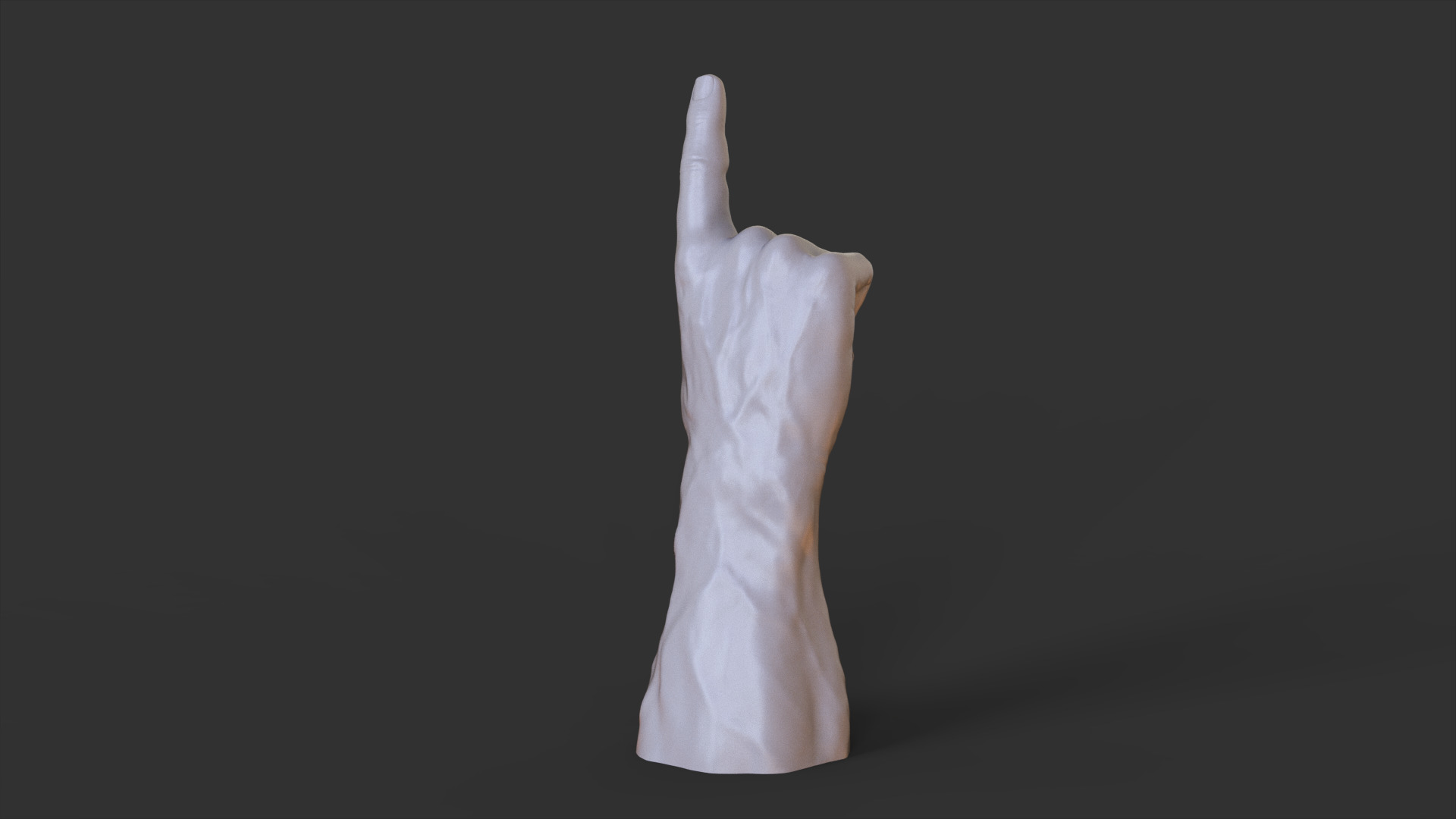 Male Hand Pose 3D print model_8