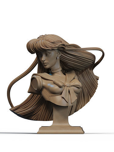 Rei Hino Bust 3D print 3D print model