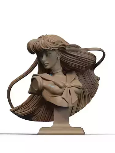 Rei Hino Bust 3D print