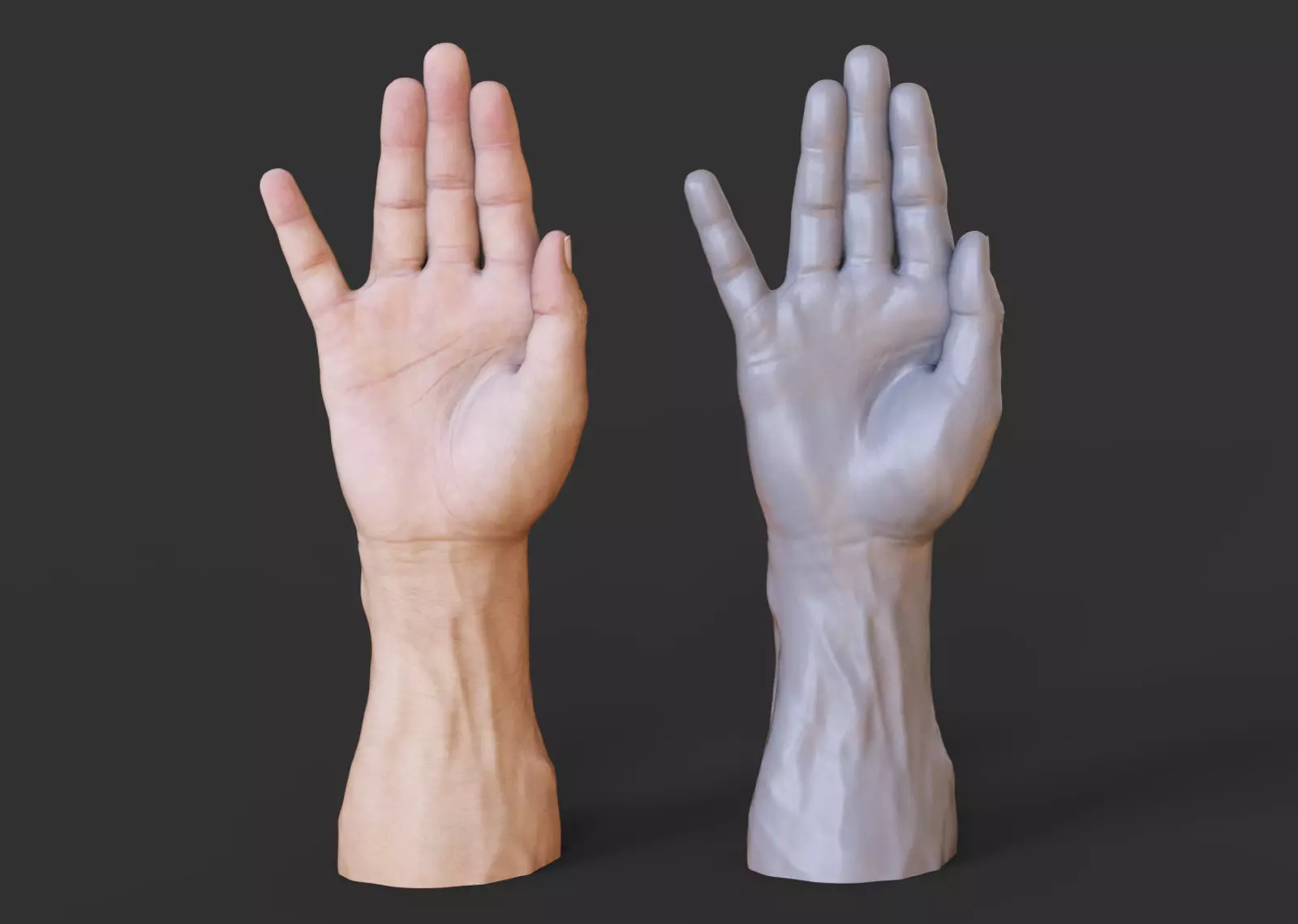 Male Hand Pose 3D print model