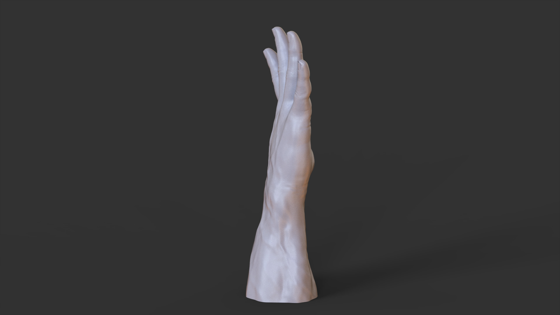 Male Hand Pose 3D print model_9