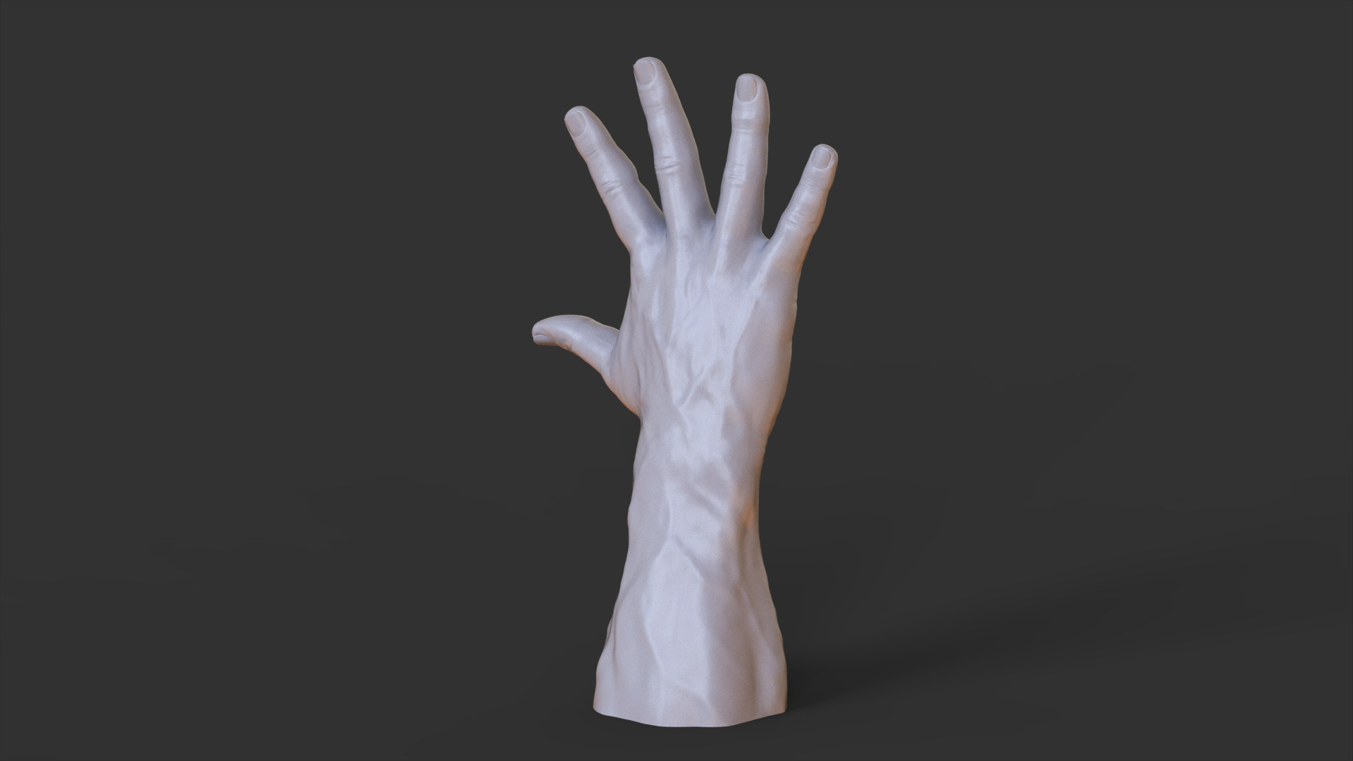 Male Hand Pose 3D print model_8