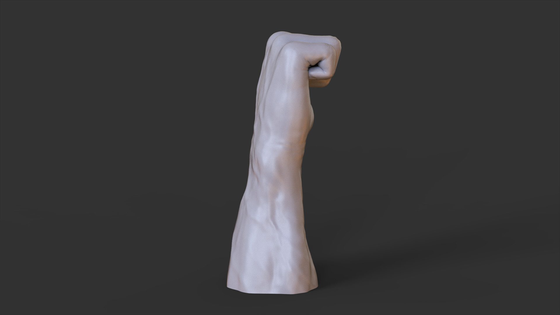 Male Hand Pose 3D print model_9
