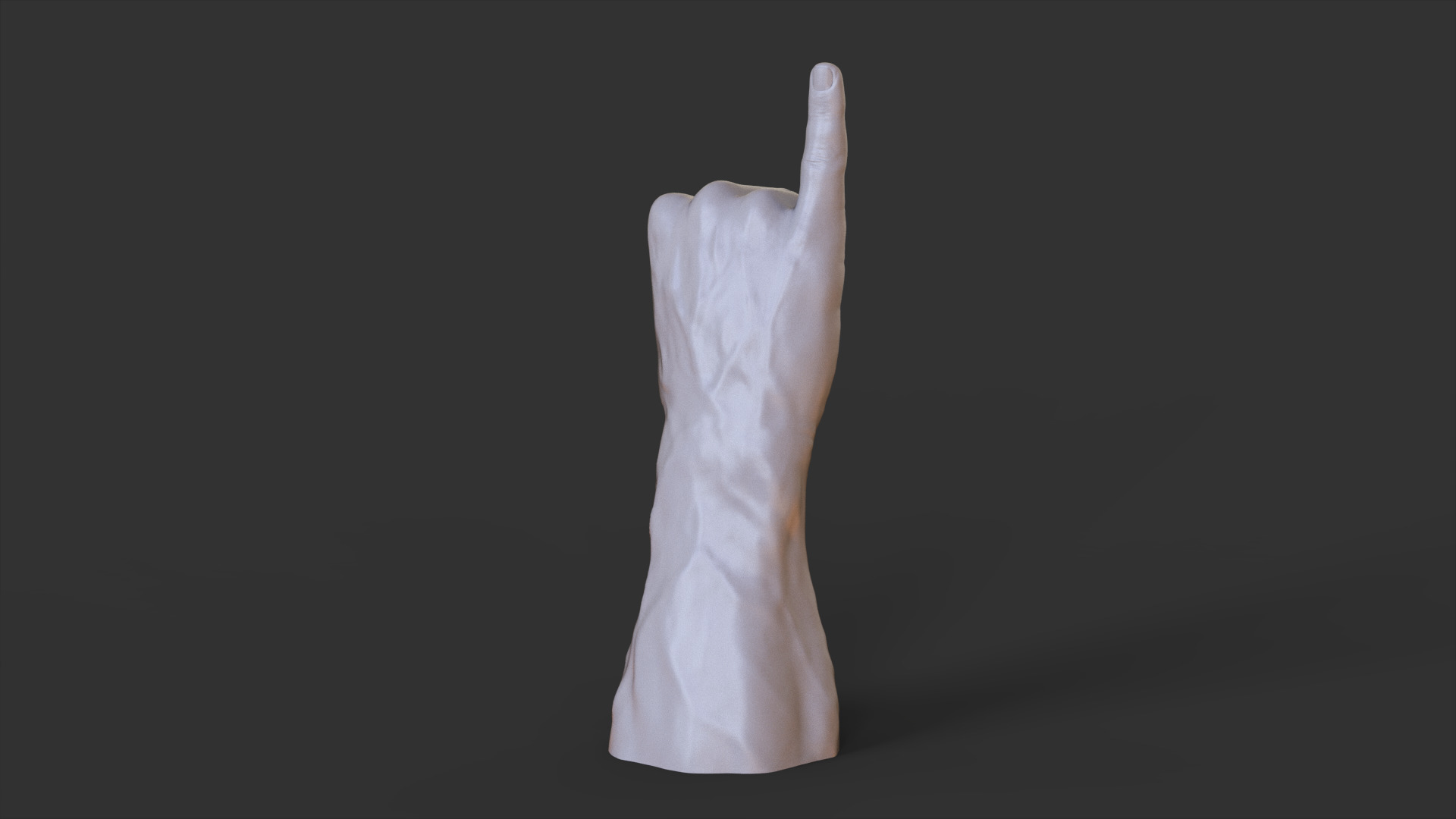 Male Hand Pose 3D print model_8