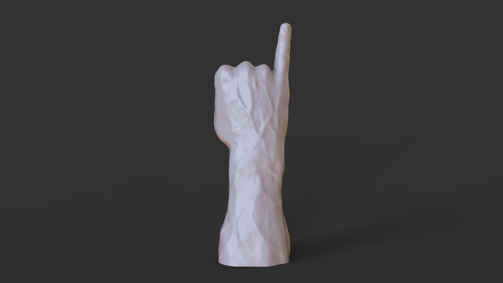 Male Hand Pose 3D print model_7