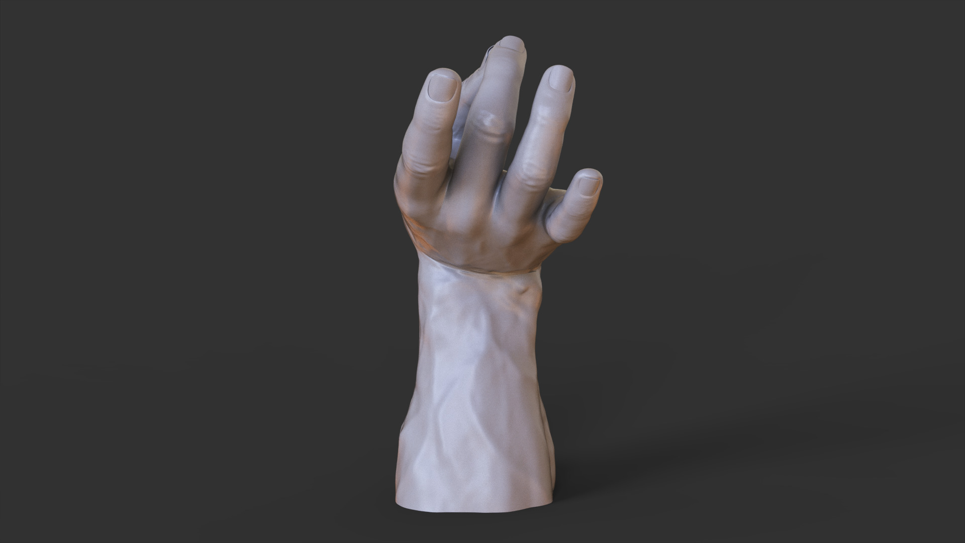 Male Hand Pose 3D print model_7