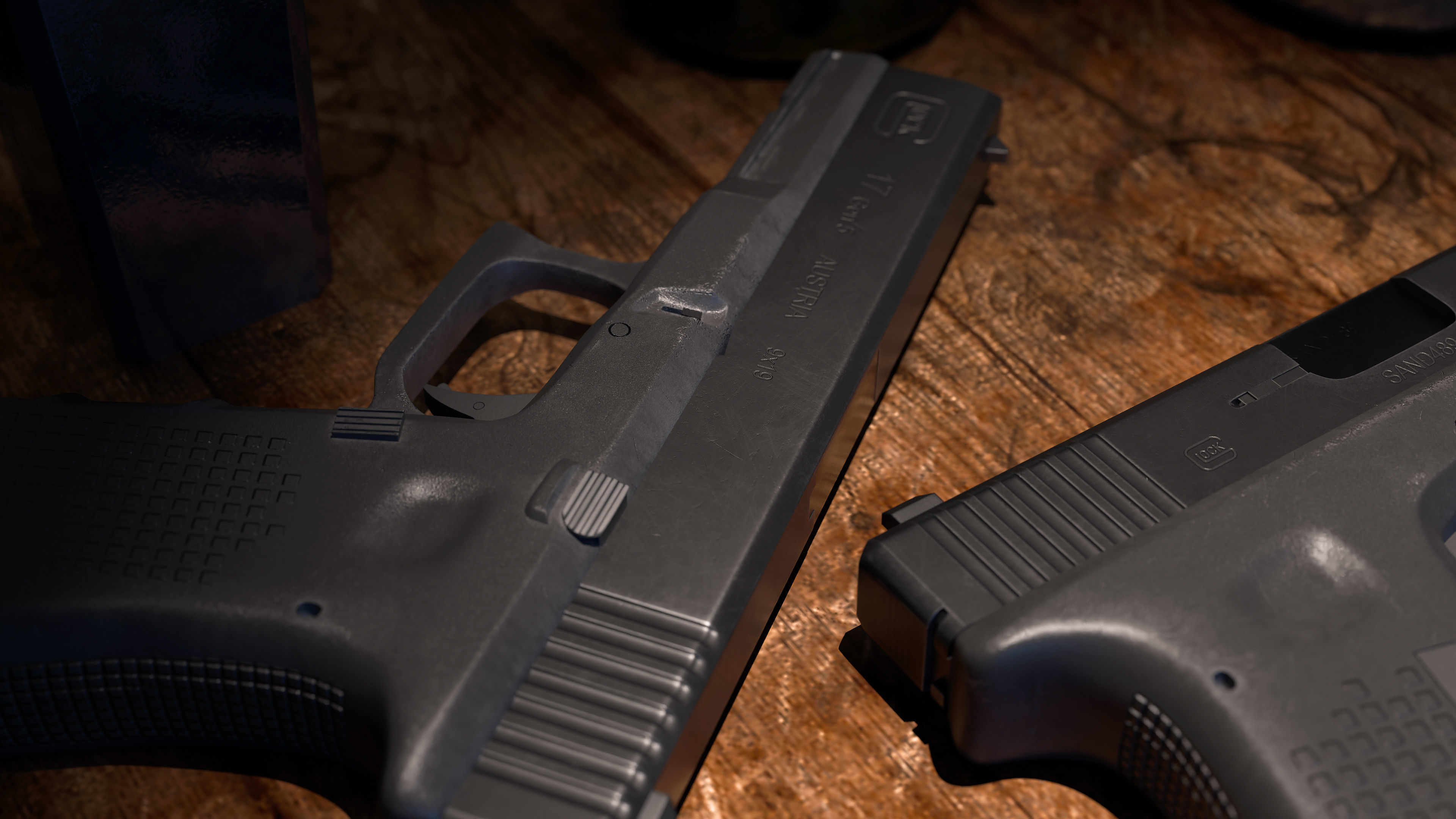 GLOCK 17 handgun high poly 3D model_1