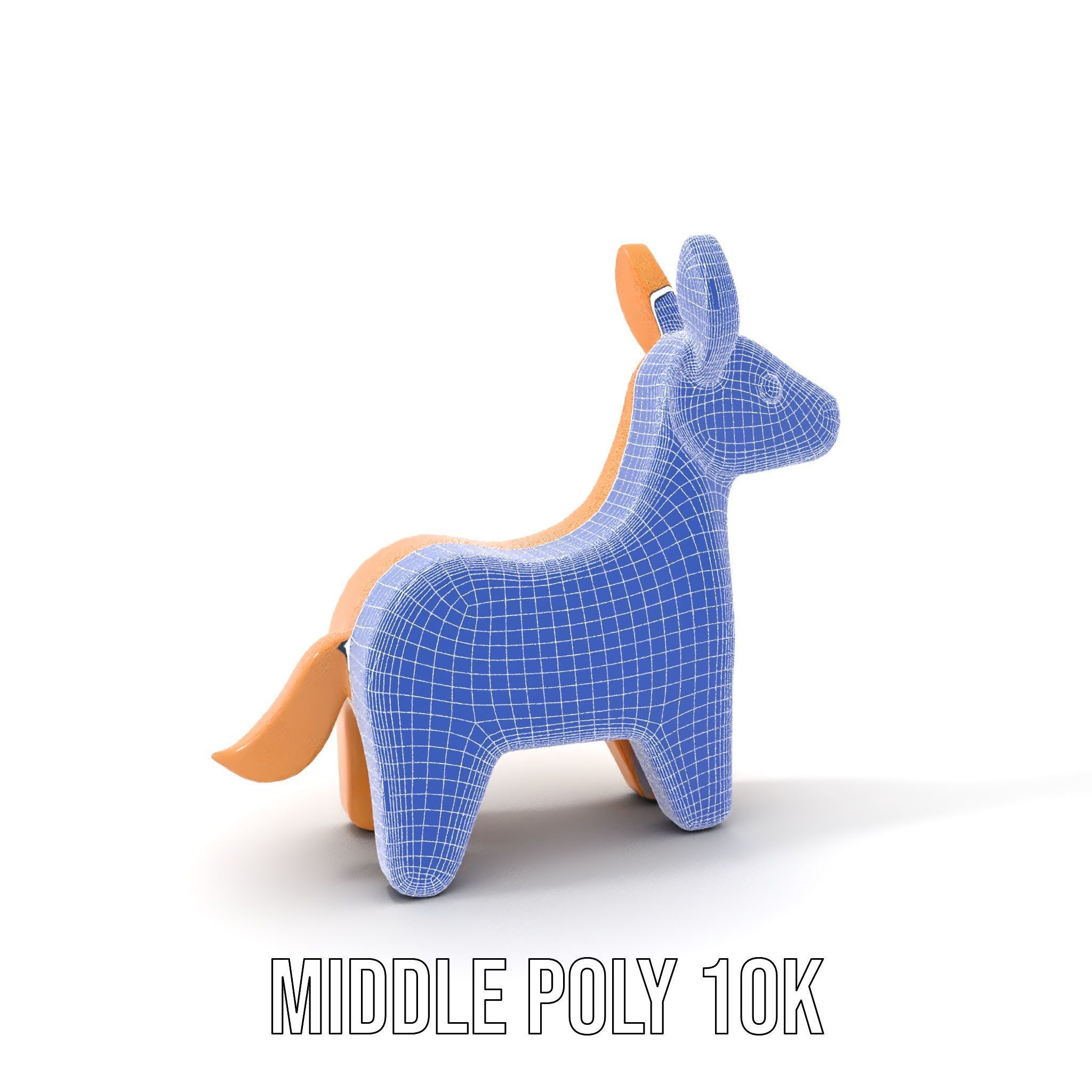 Wooden Animal Model Pack for Games and Animation Low-poly 3D model_22