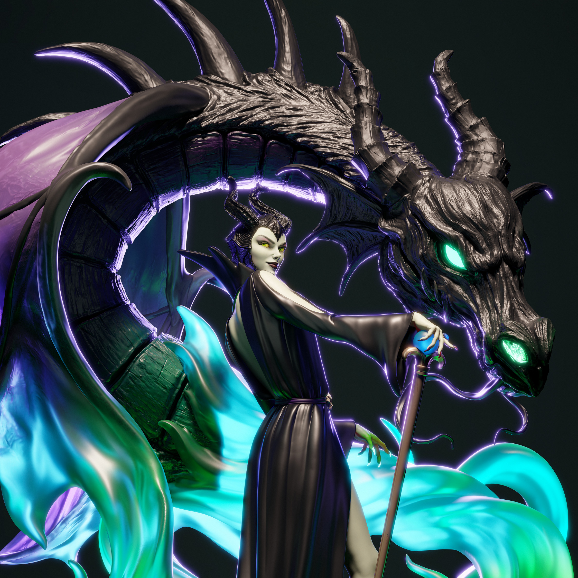 Maleficent 3D Print 3D print model_7