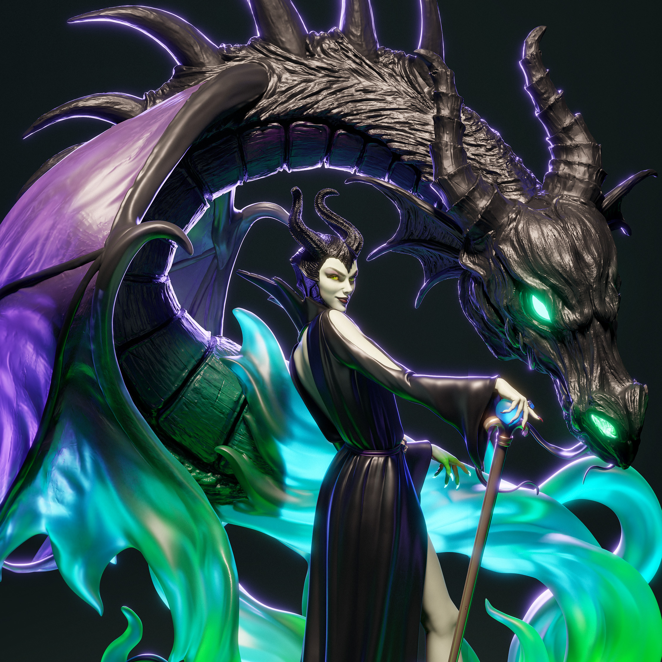 Maleficent 3D Print 3D print model_4