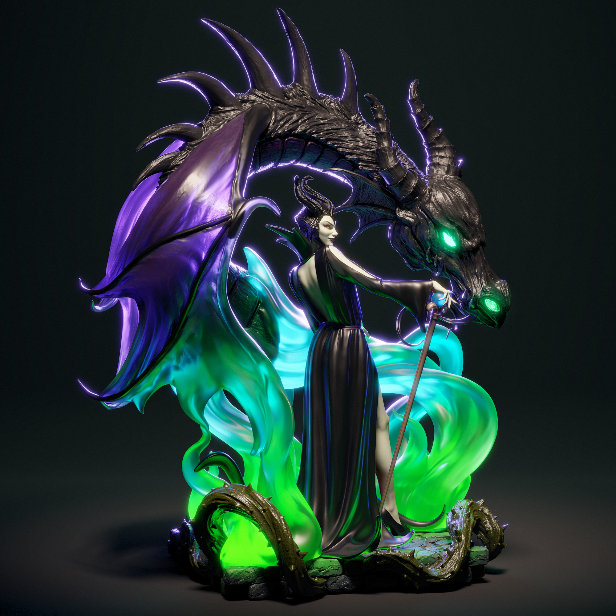 Maleficent 3D Print 3D print model_3