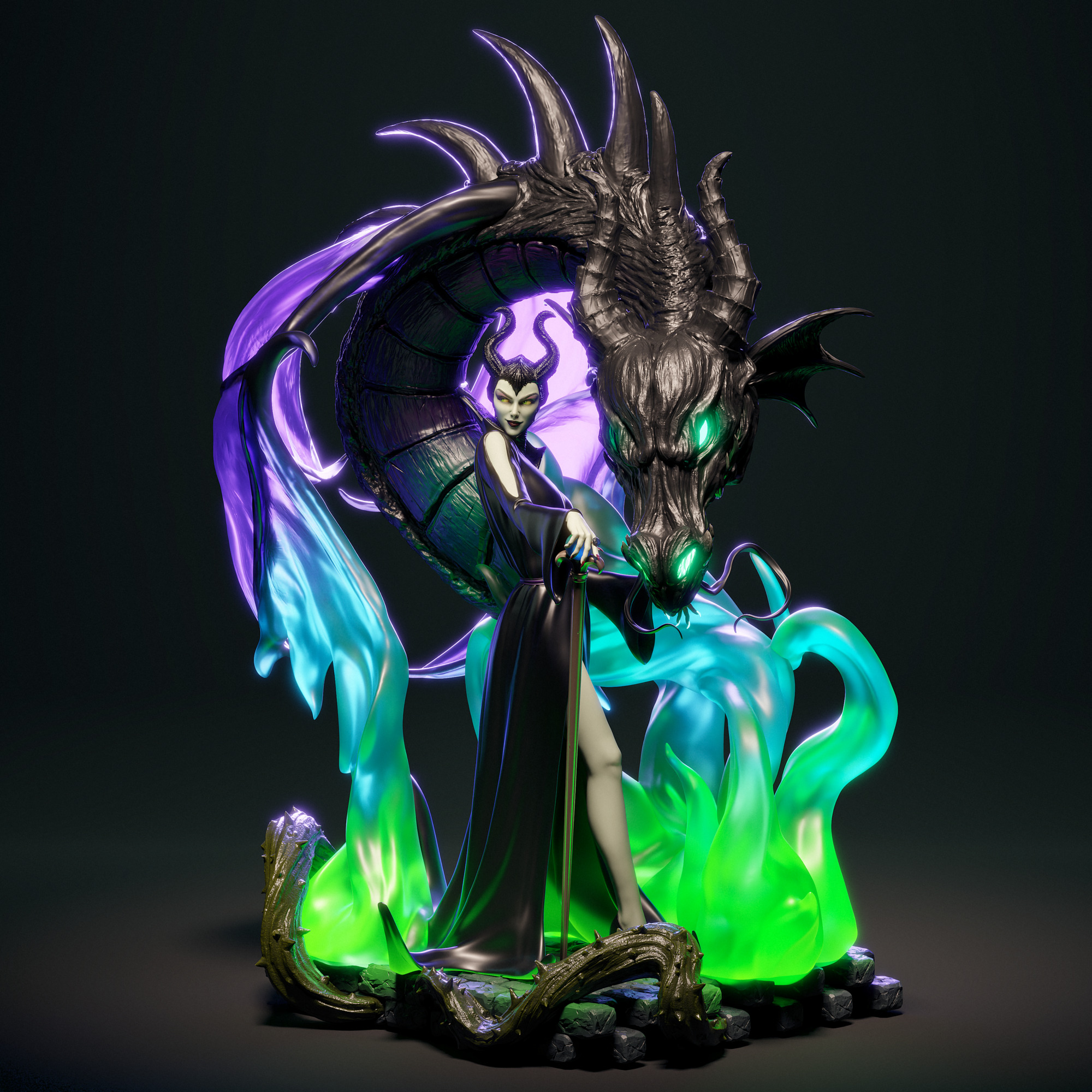 Maleficent 3D Print 3D print model_6