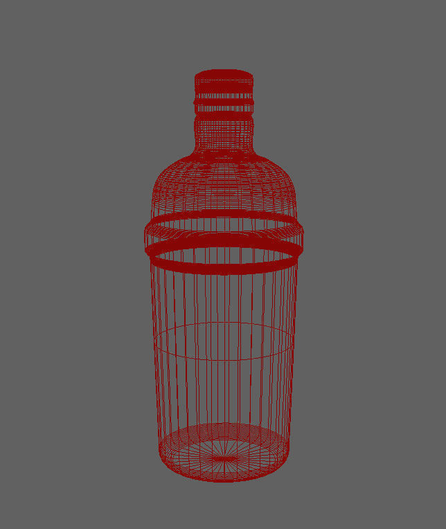 Tanqueray bottle Free 3D model_3