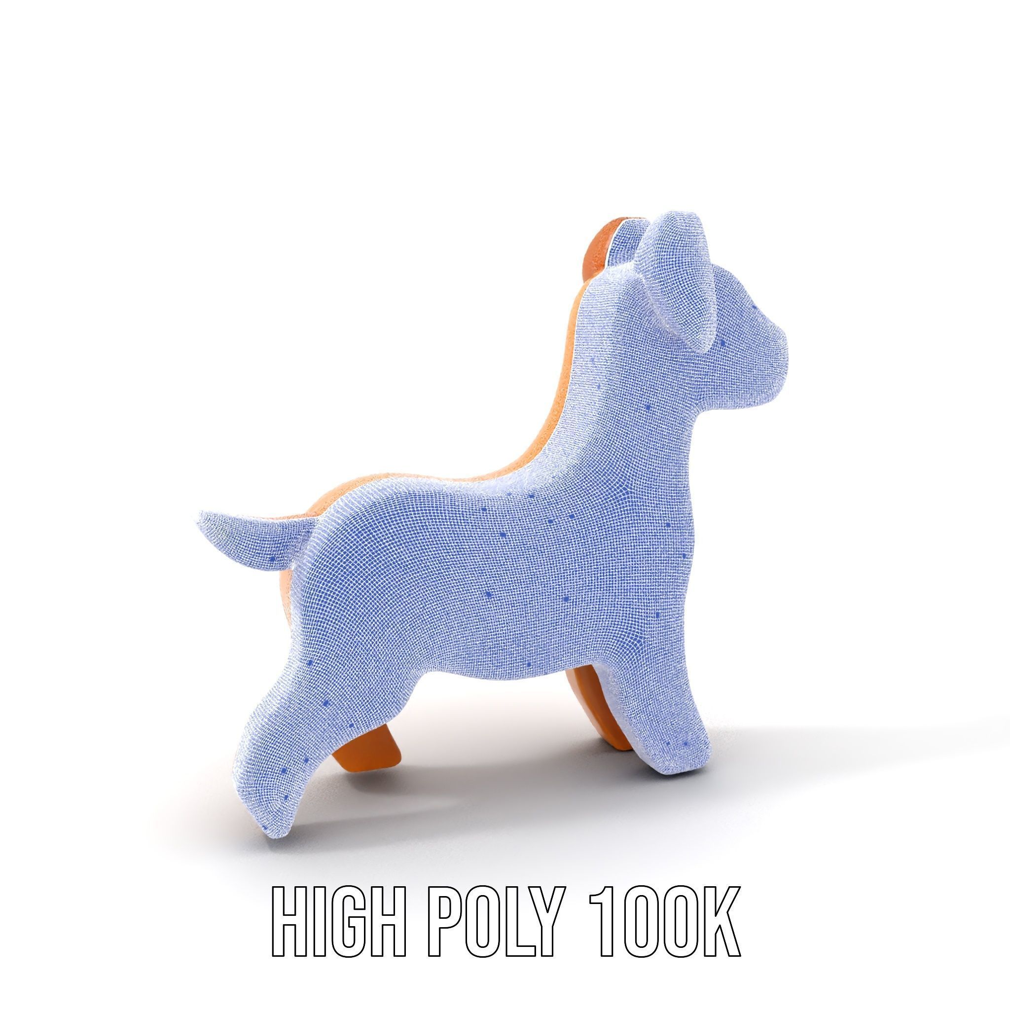 Wooden Dog Toy Model Pack Texture_4