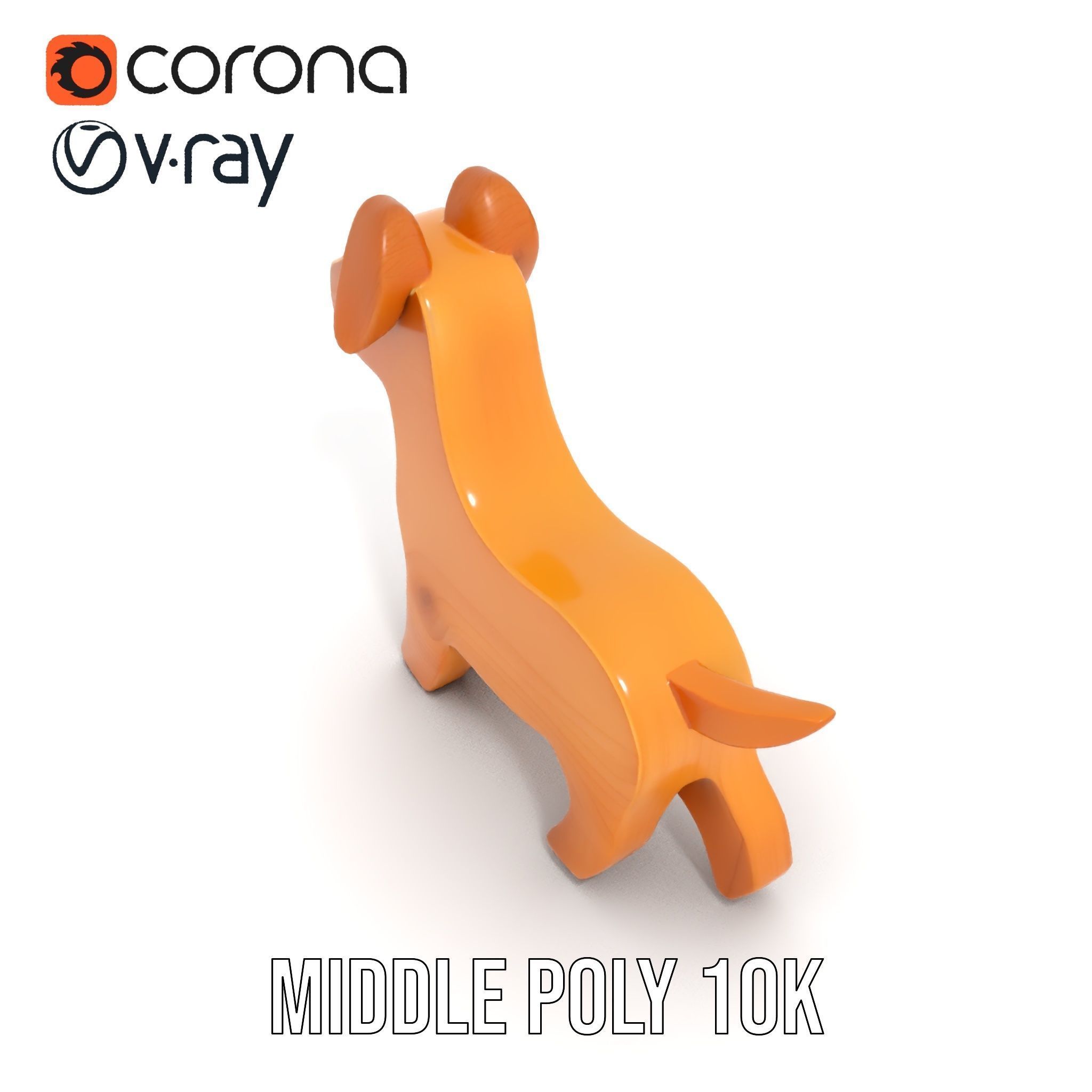 Wooden Dog Toy Model Pack Texture_11
