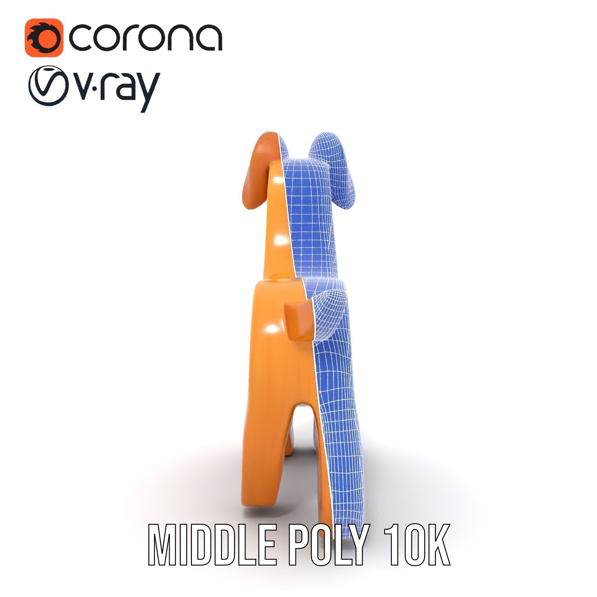 Wooden Dog Toy Model Pack Texture_30