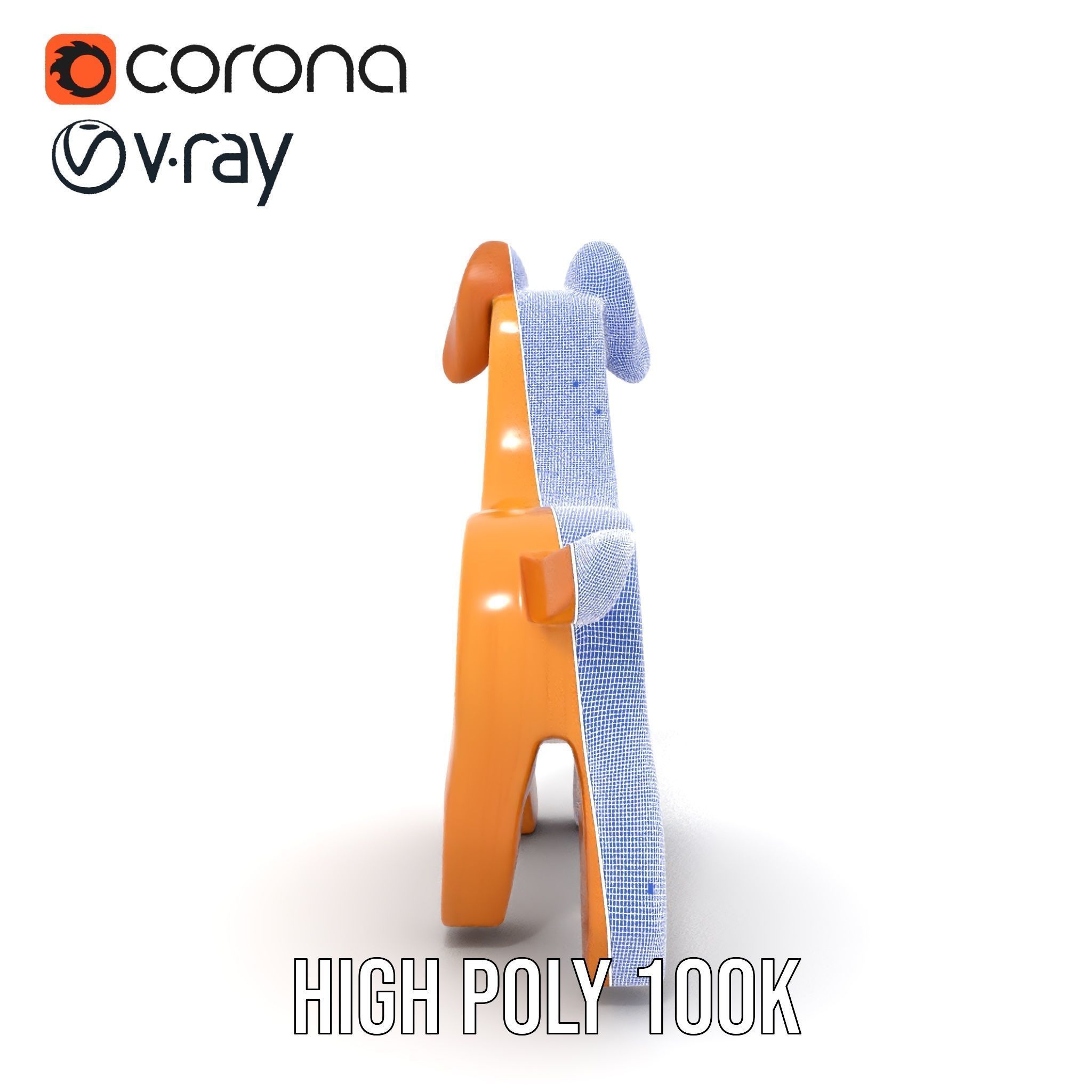 Wooden Dog Toy Model Pack Texture_29