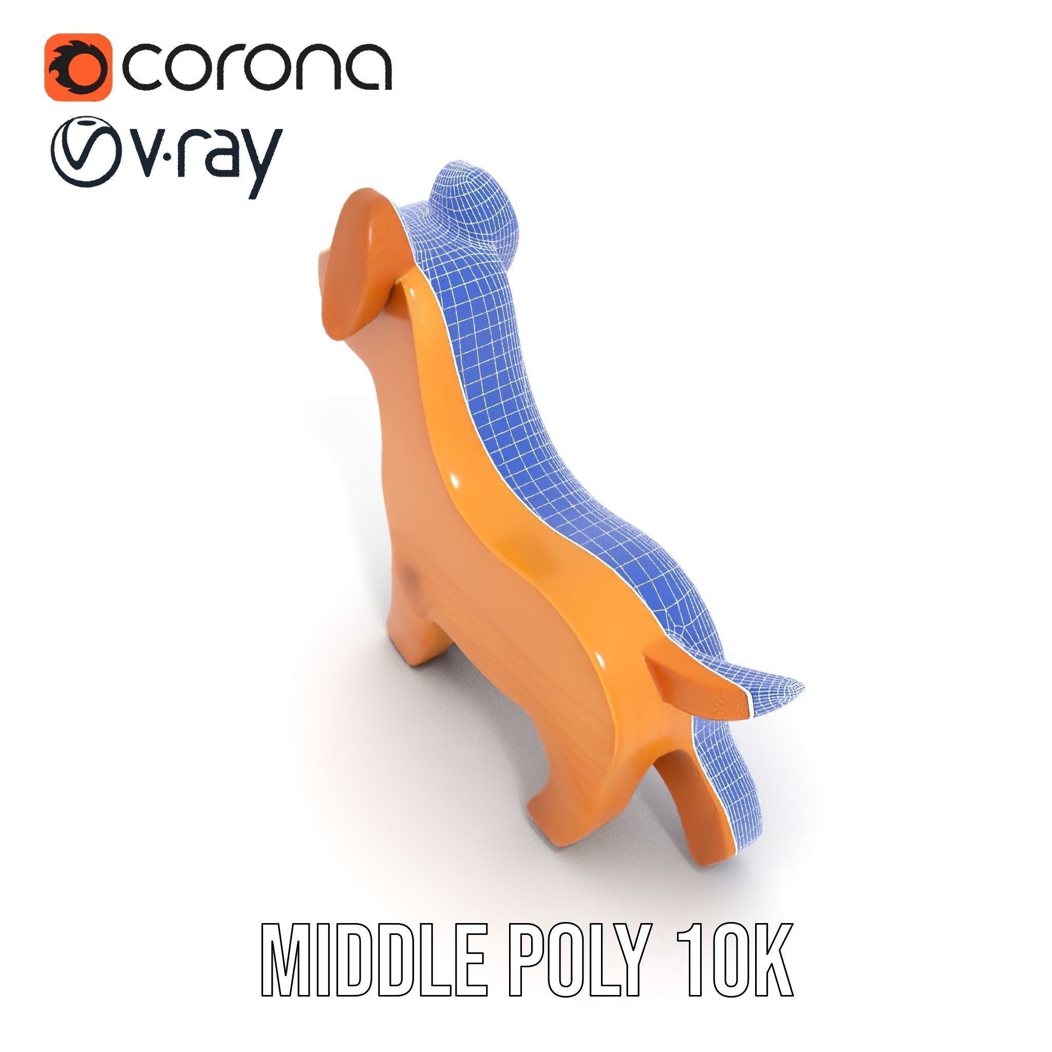 Wooden Dog Toy Model Pack Texture_24