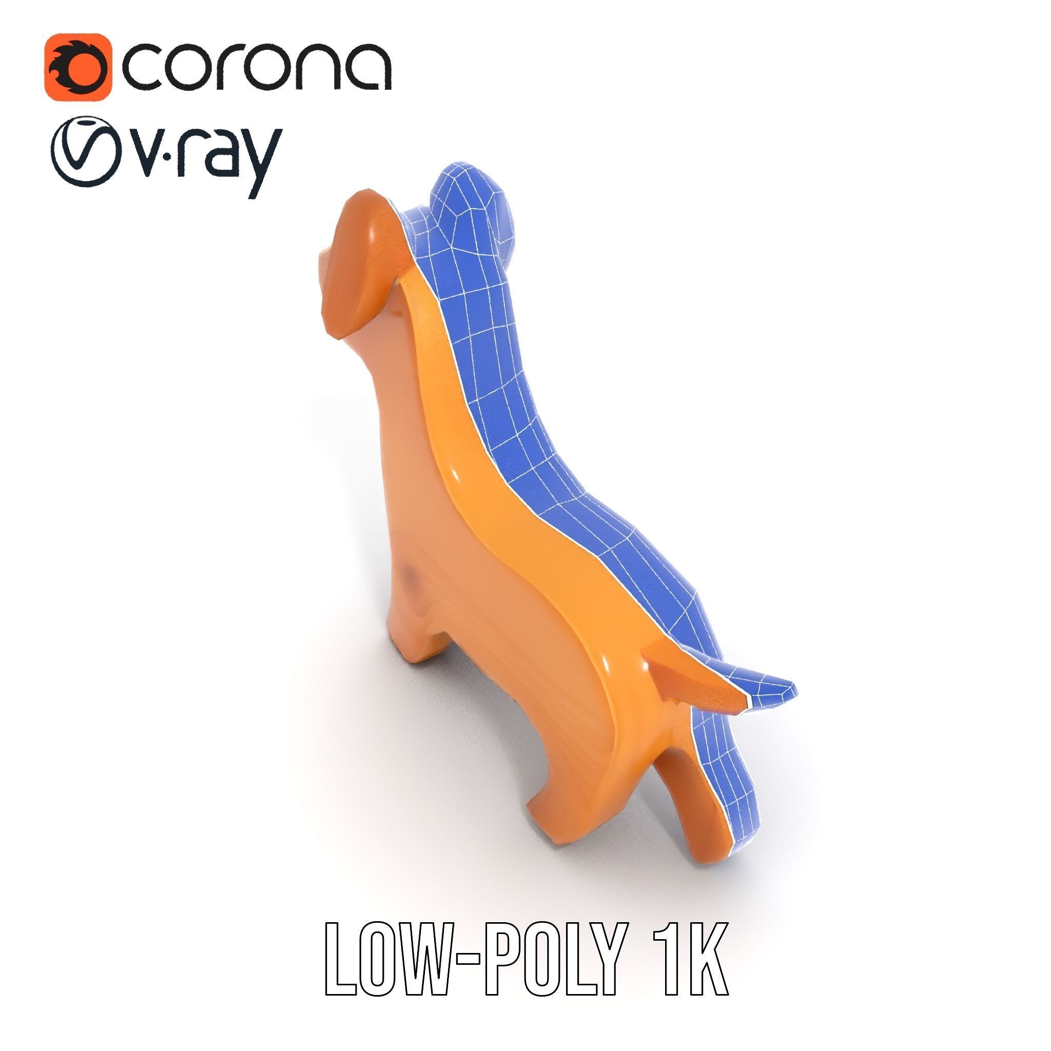 Wooden Dog Toy Model Pack Texture_31