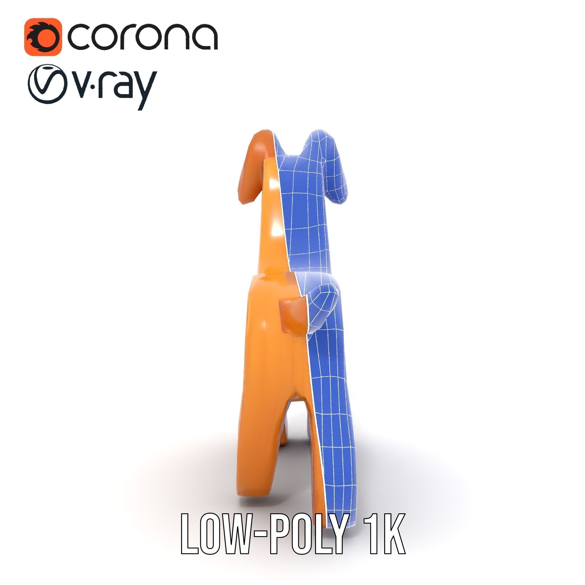 Wooden Dog Toy Model Pack Texture_25