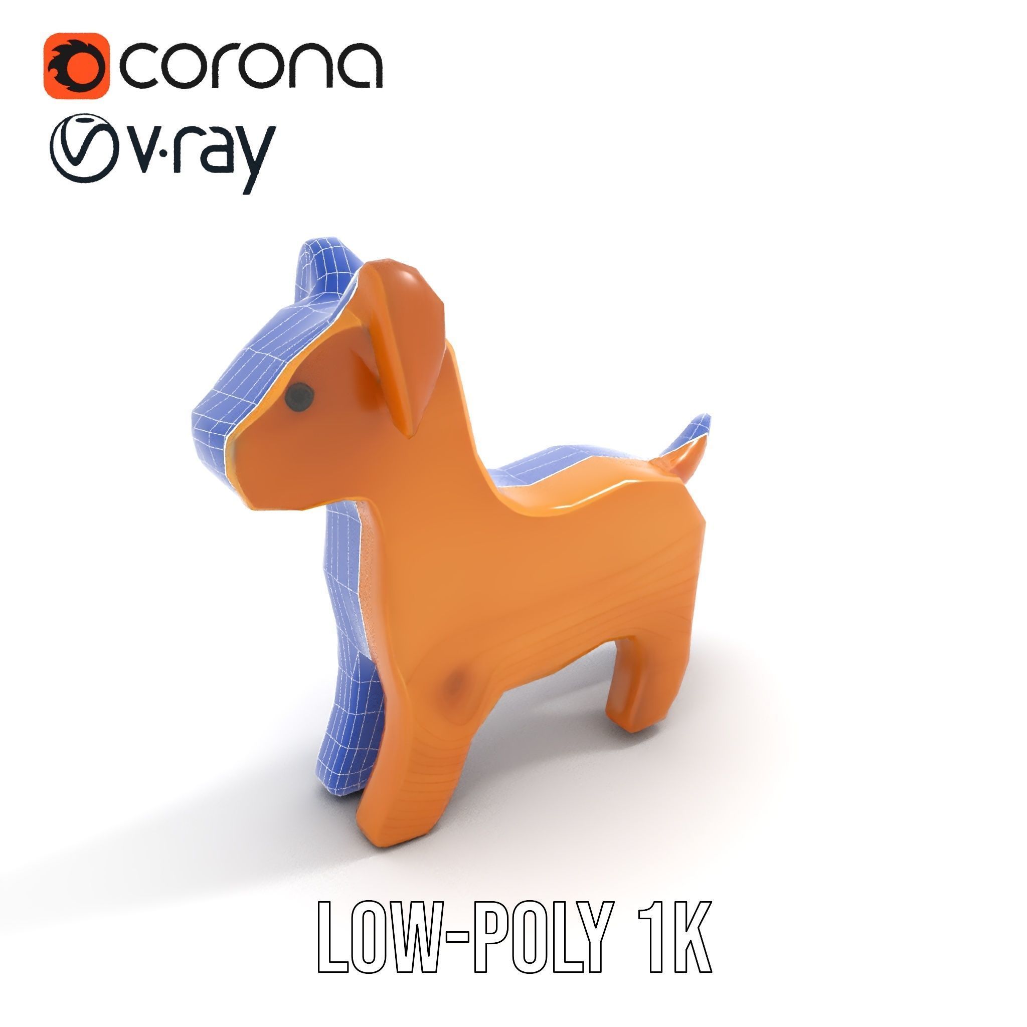 Wooden Dog Toy Model Pack Texture_22