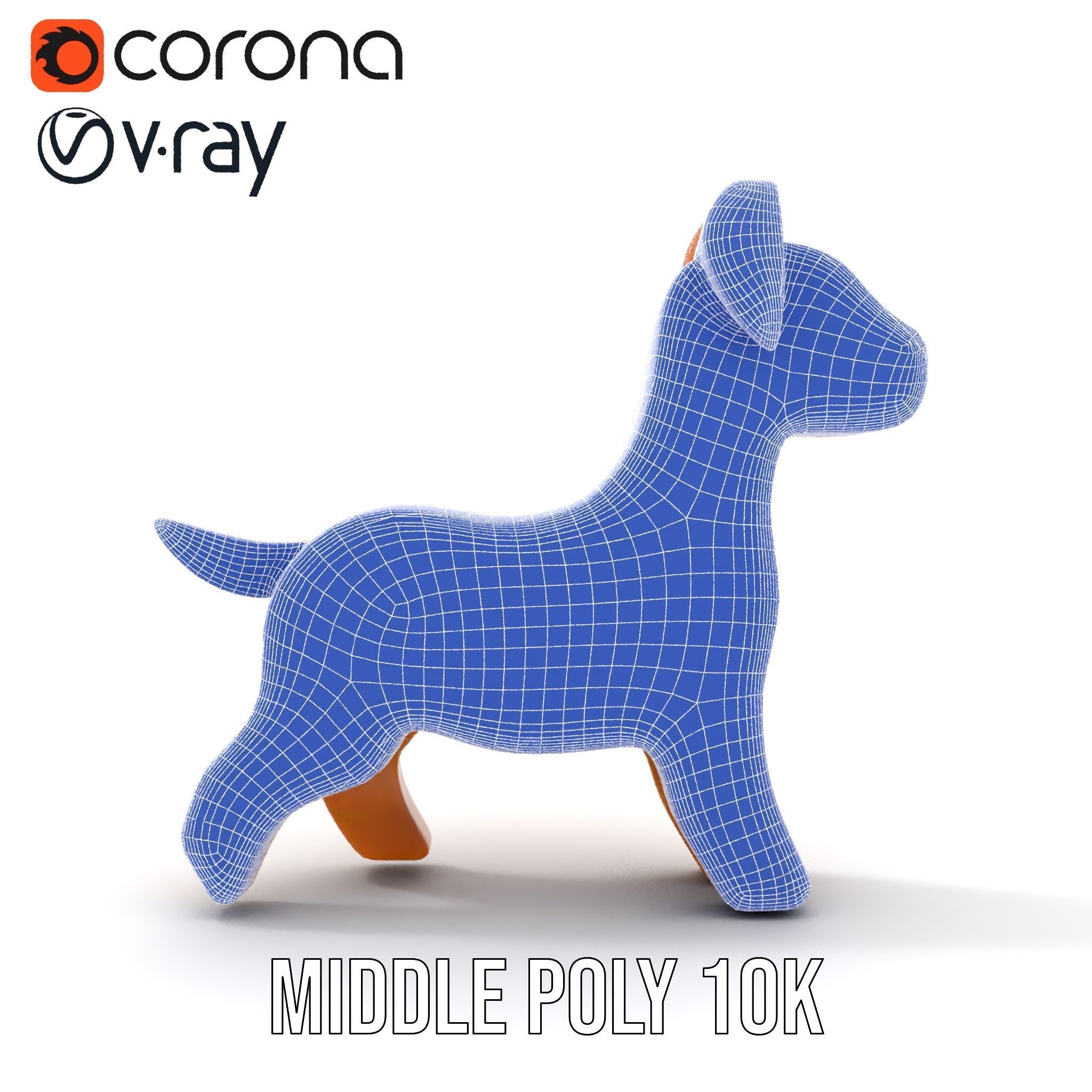Wooden Dog Toy Model Pack Texture_27