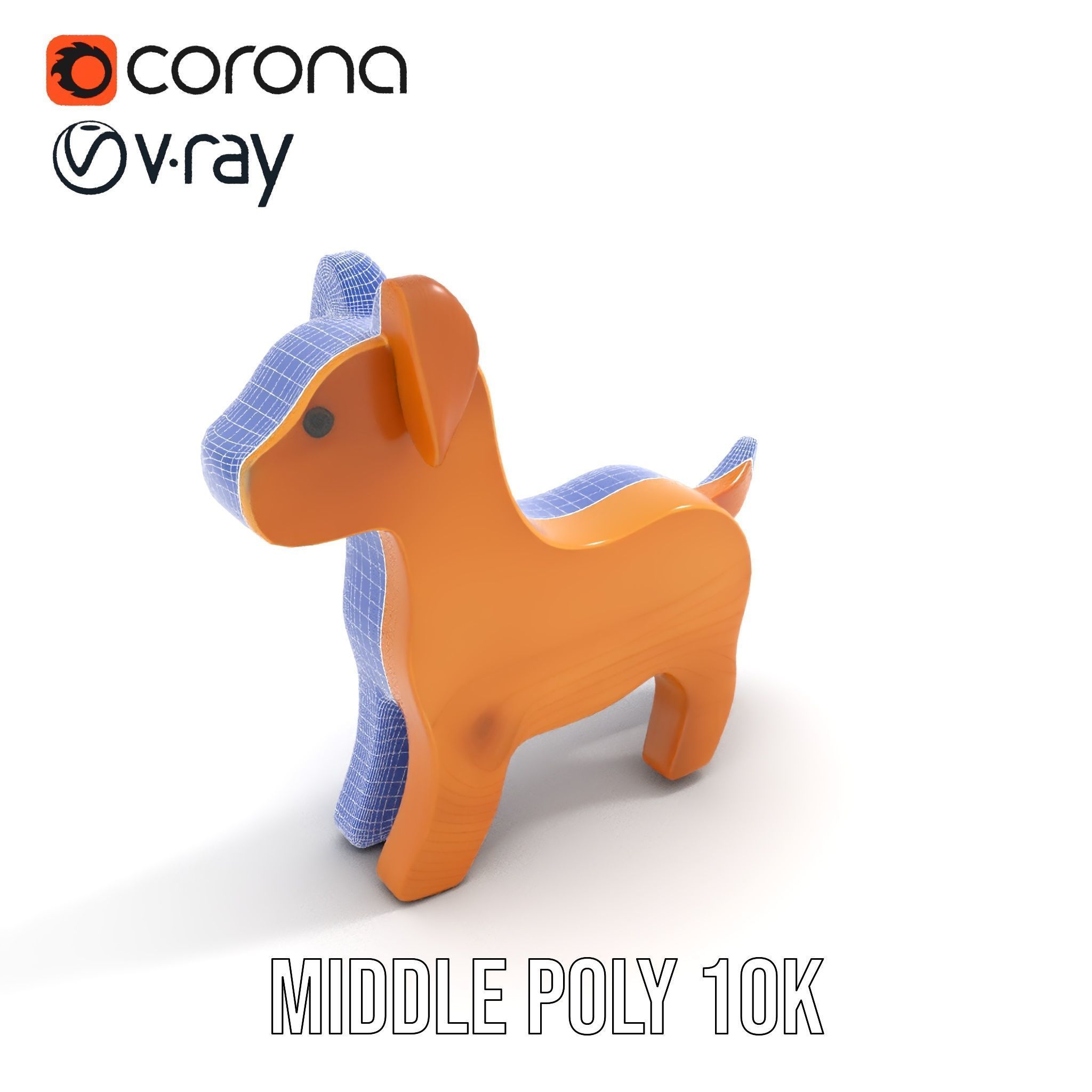 Wooden Dog Toy Model Pack Texture_21