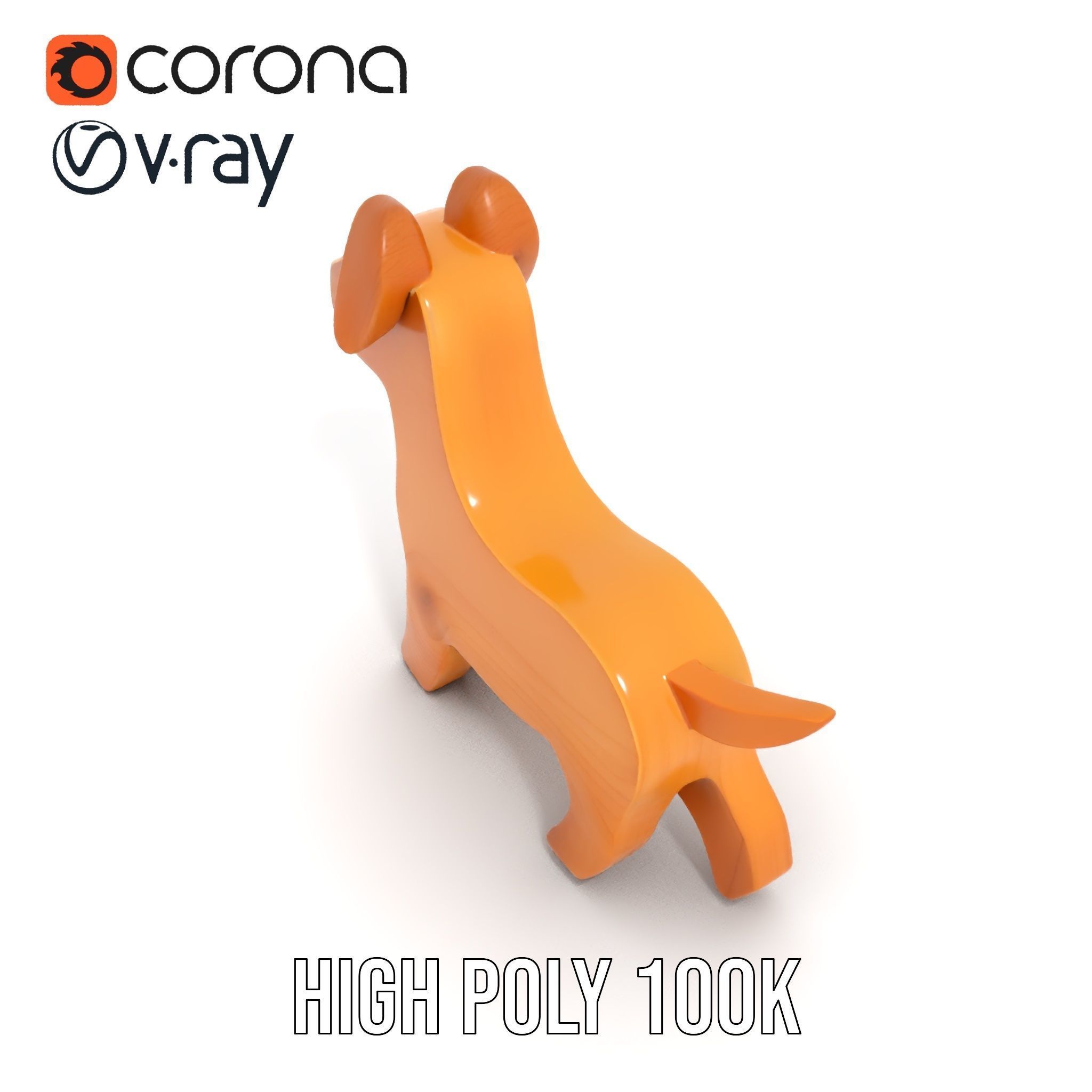 Wooden Dog Toy Model Pack Texture_23