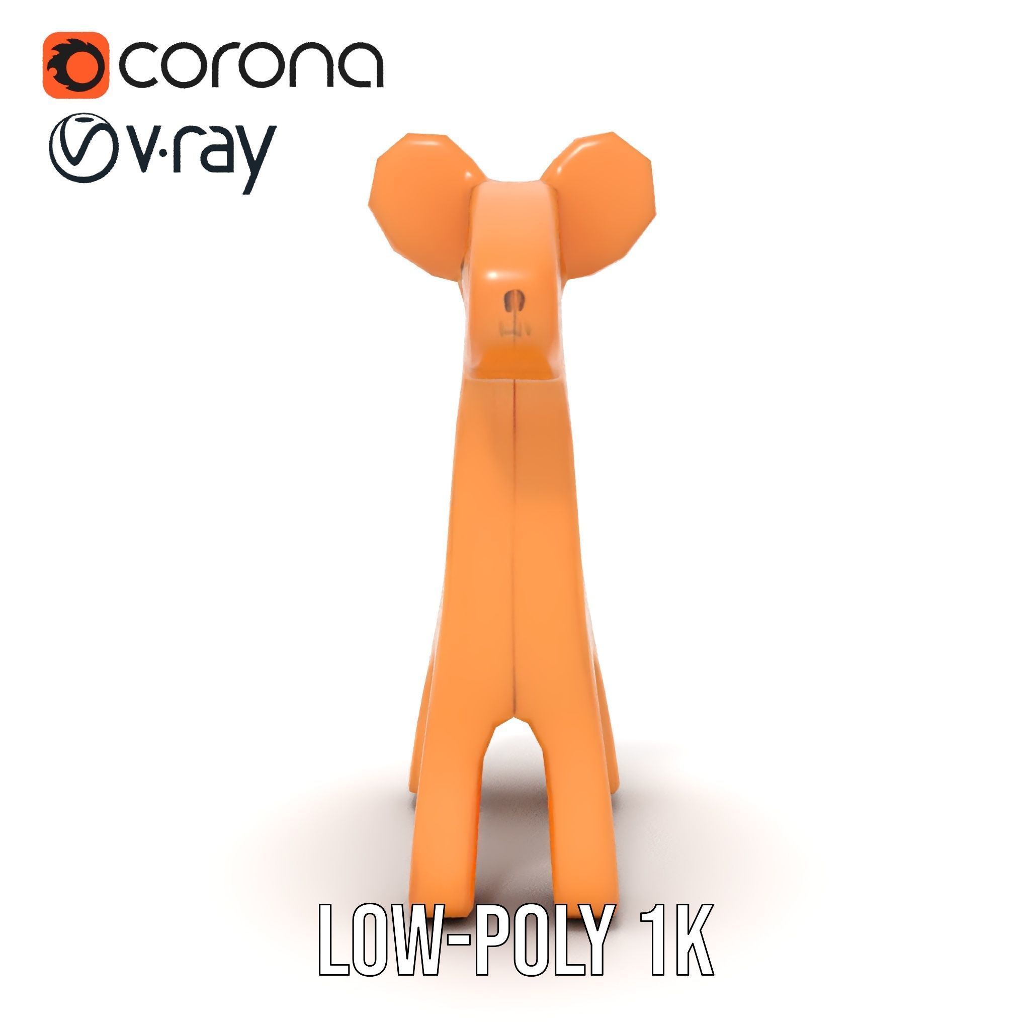 Wooden Animal Toy Model Pack for Rendering and Game Development Low-poly 3D model_7