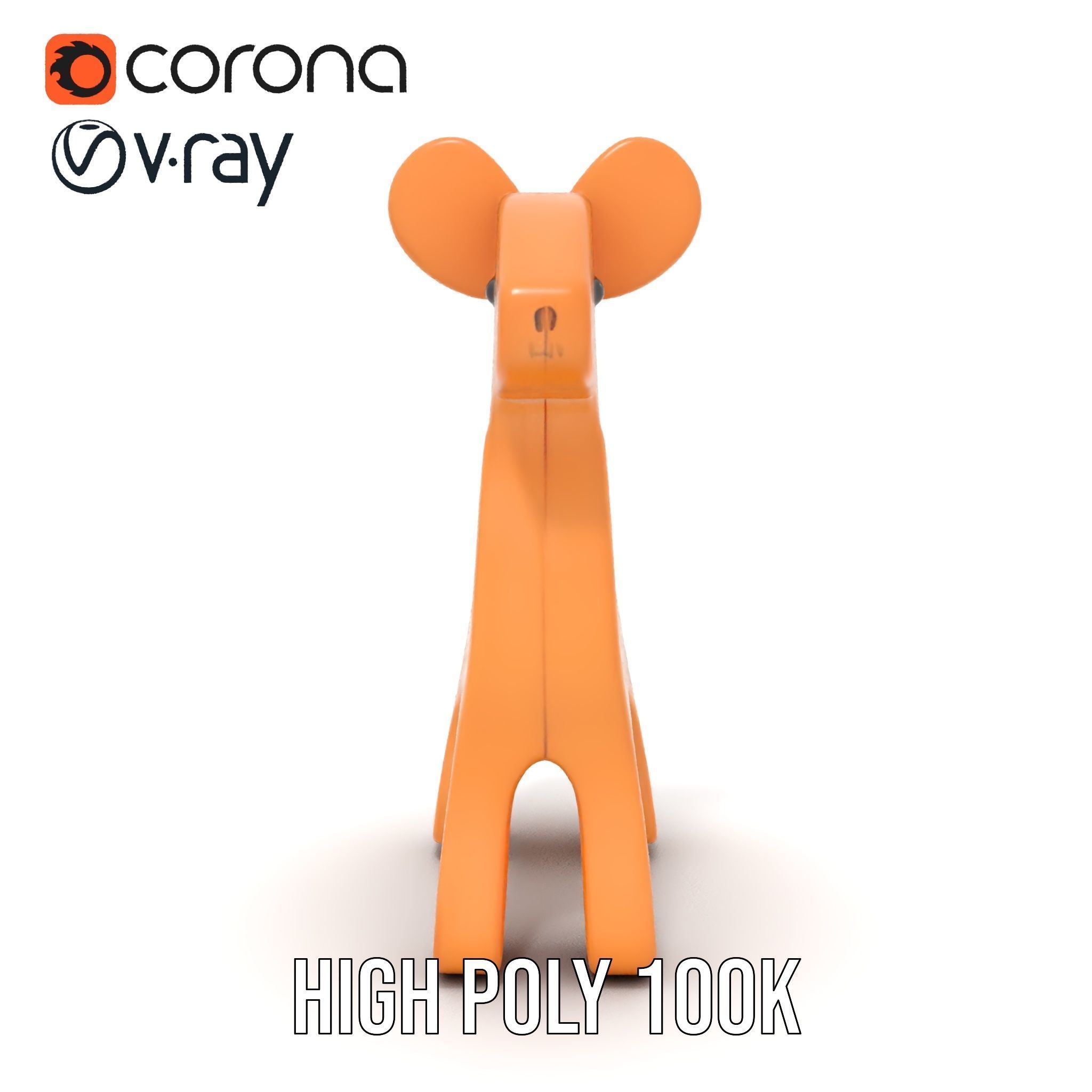Wooden Animal Toy Model Pack for Rendering and Game Development Low-poly 3D model_26