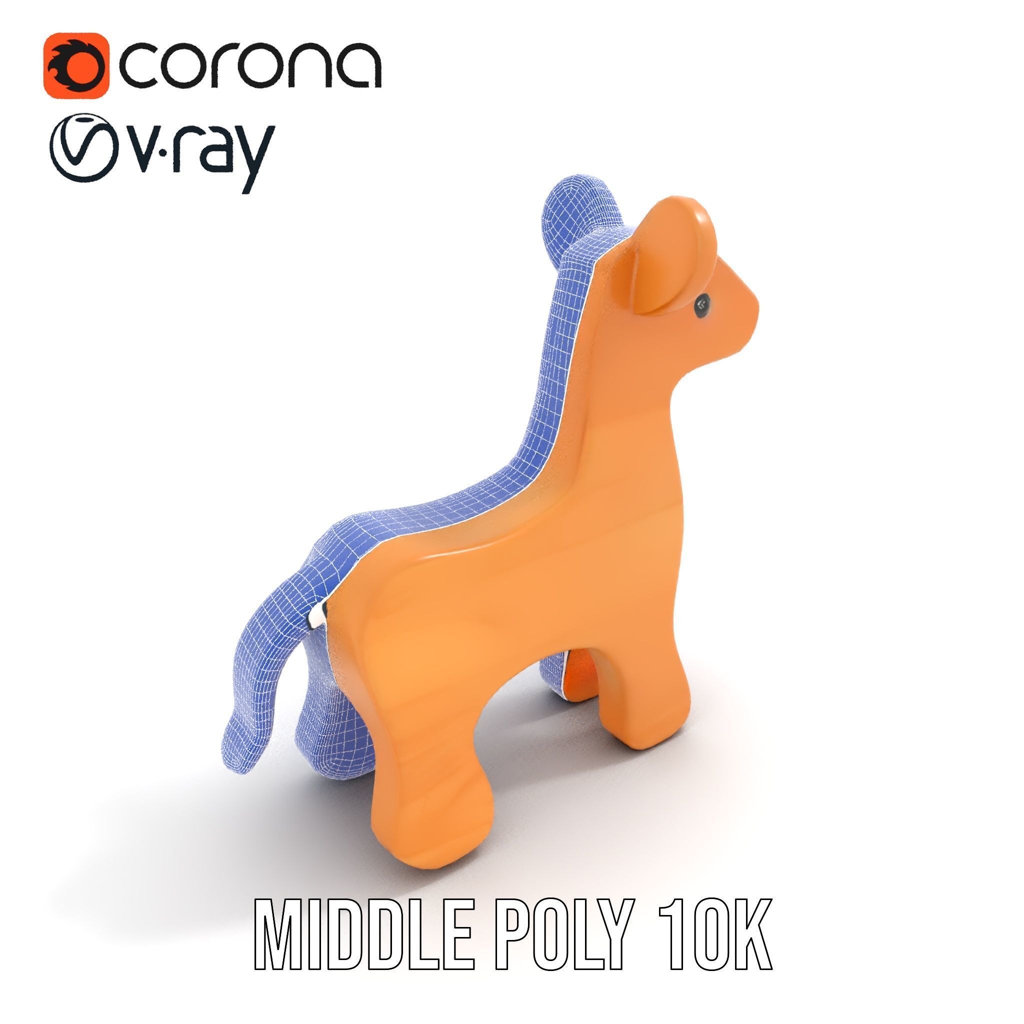 Wooden Animal Toy Model Pack for Rendering and Game Development Low-poly 3D model_21